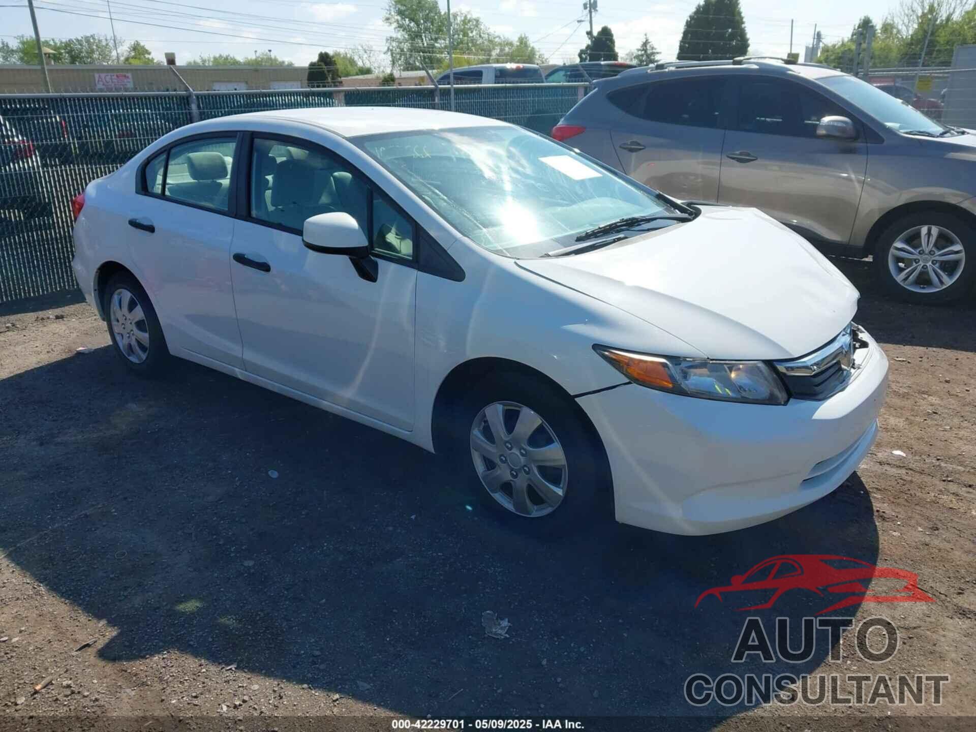 HONDA CIVIC 2012 - 19XFB2F58CE341225