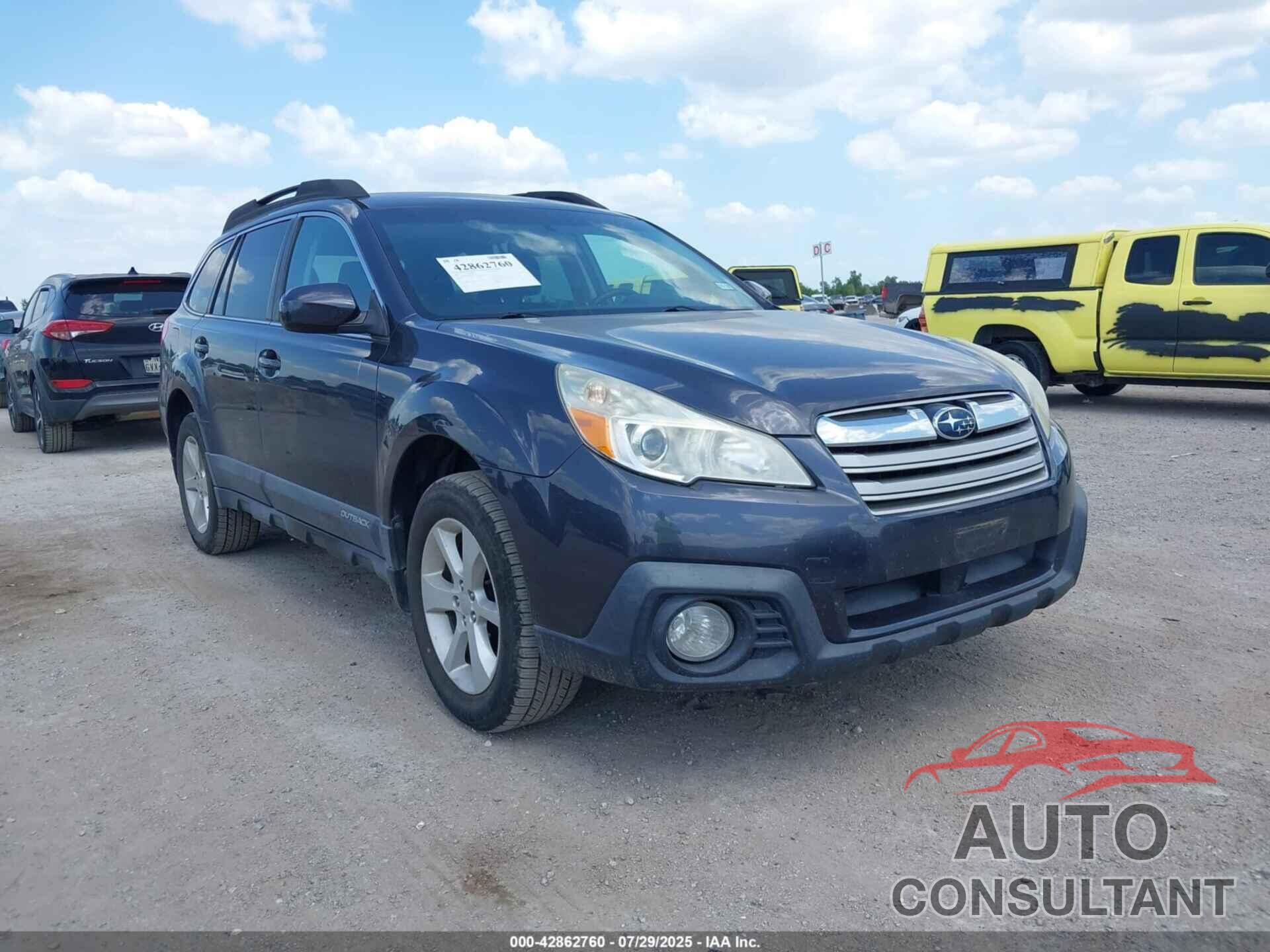 SUBARU OUTBACK 2013 - 4S4BRBCC4D3257291