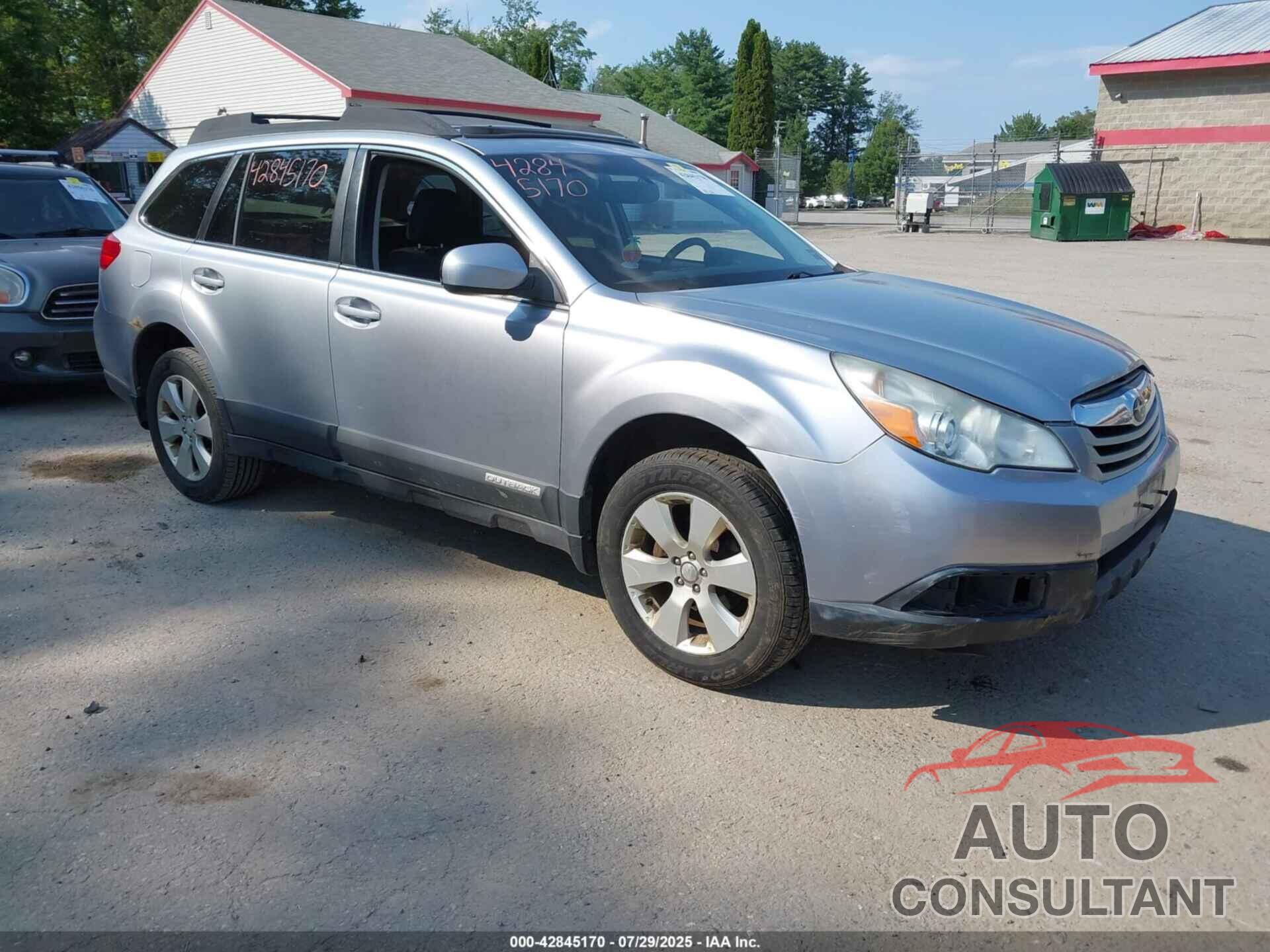 SUBARU OUTBACK 2012 - 4S4BRBGC6C3265062
