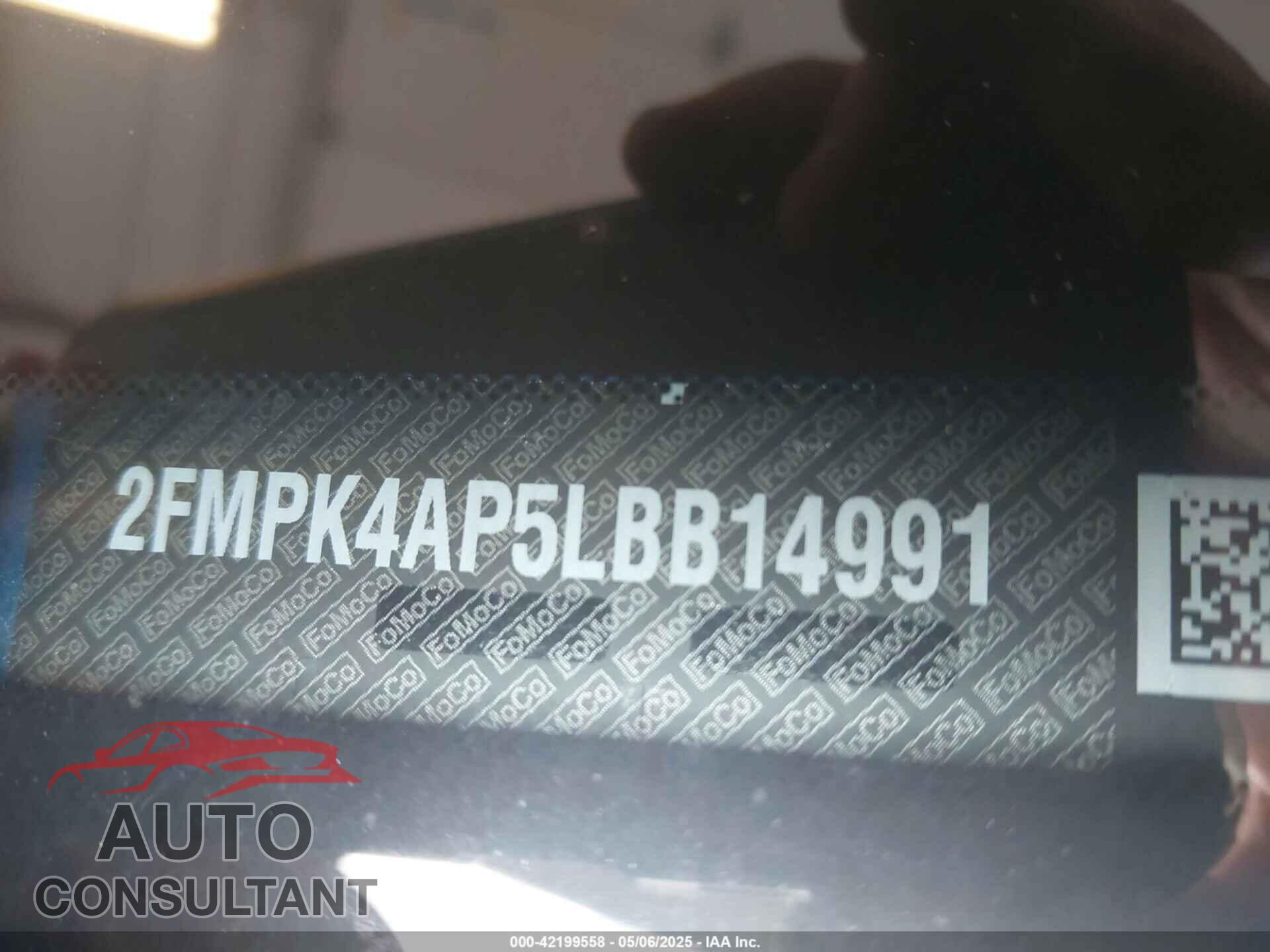 FORD EDGE 2020 - 2FMPK4AP5LBB14991