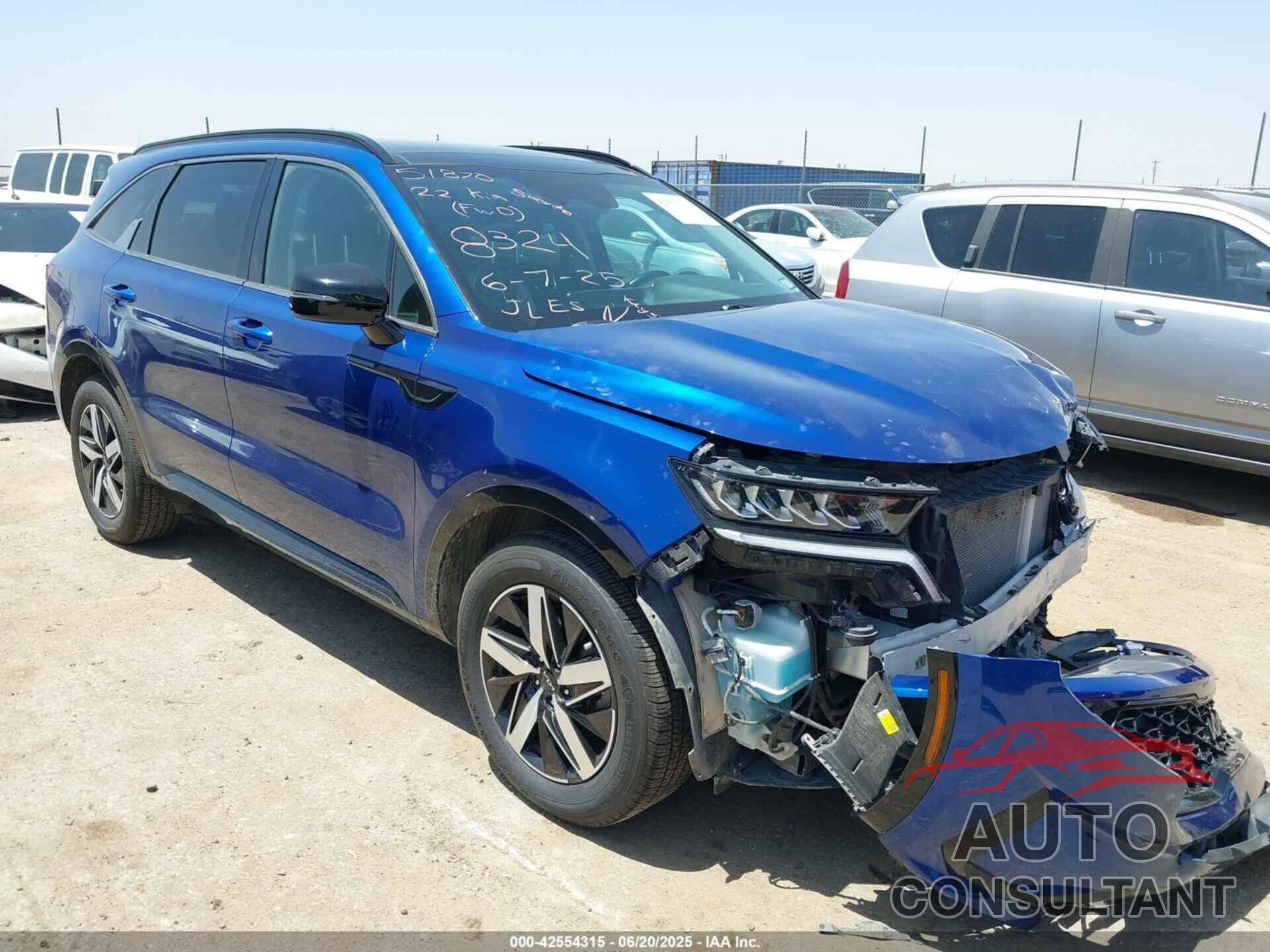 KIA SORENTO 2022 - 5XYRH4LF6NG078324