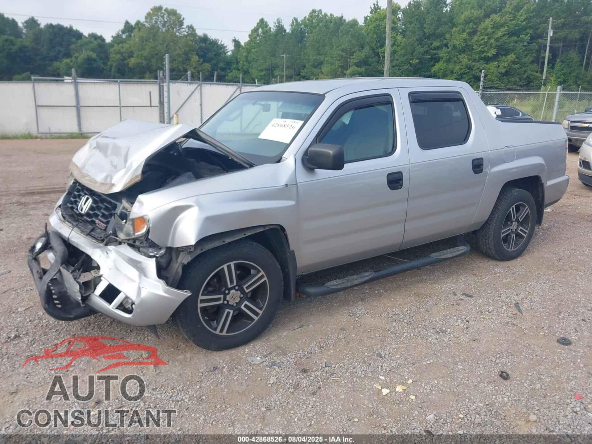 HONDA RIDGELINE 2012 - 5FPYK1F79CB453957
