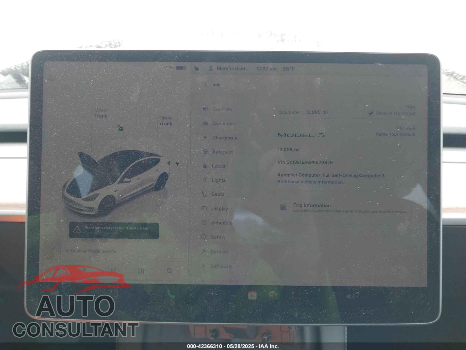 TESLA MODEL 3 2023 - 5YJ3E1EA6PF570876