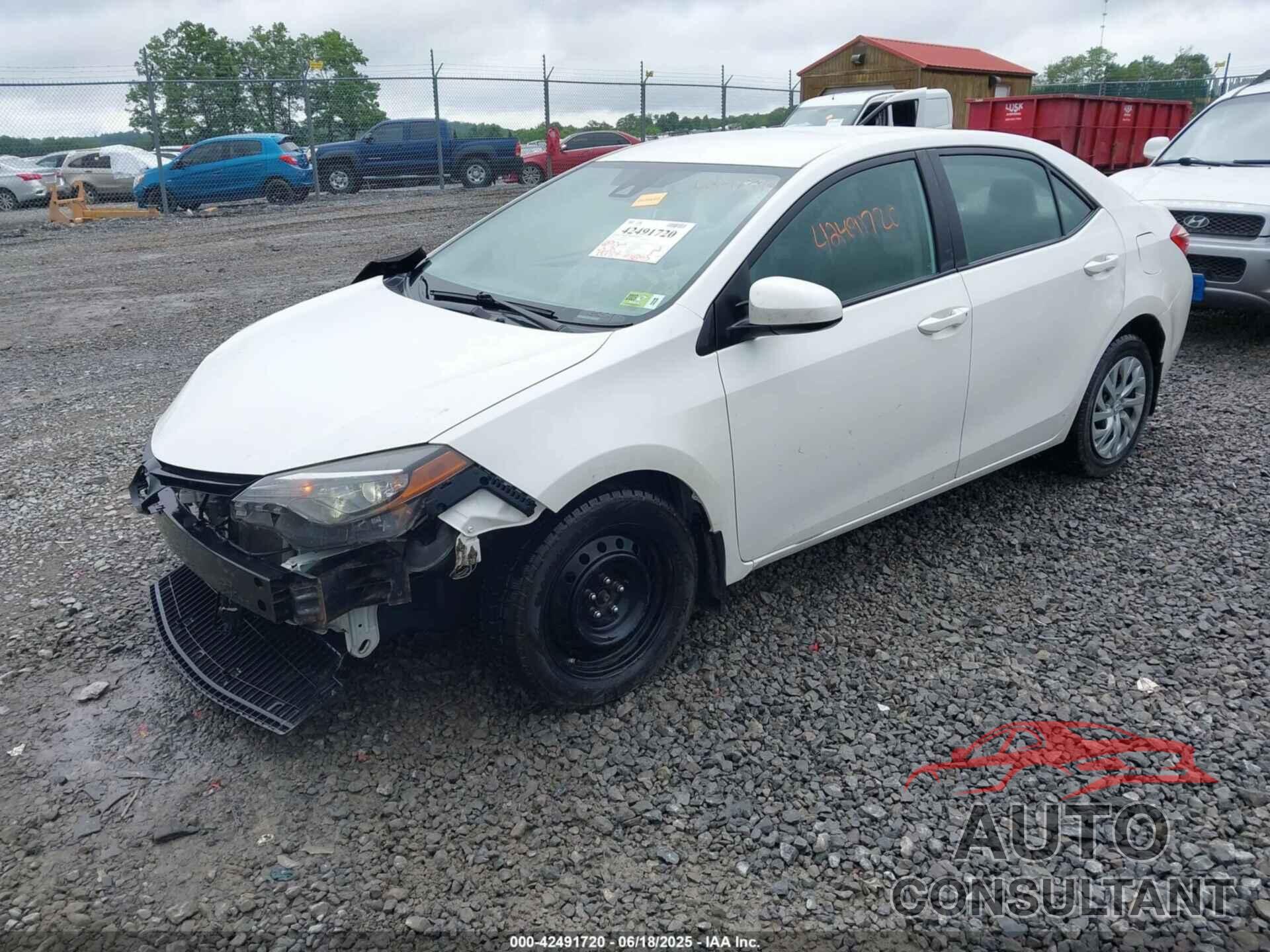 TOYOTA COROLLA 2017 - 2T1BURHE5HC855733