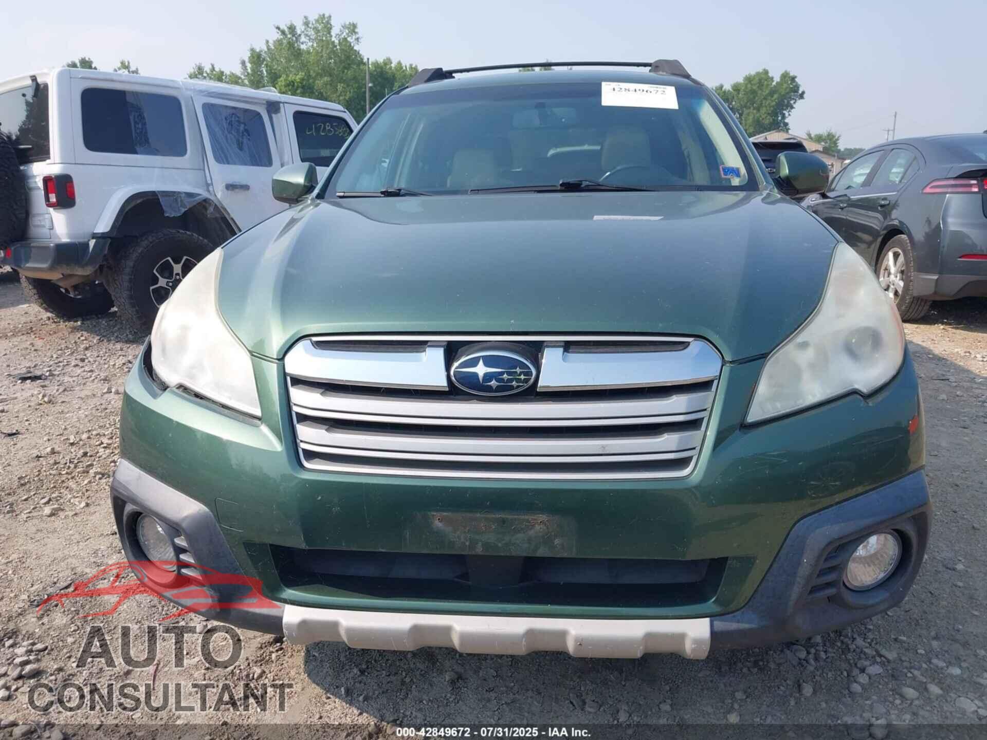 SUBARU OUTBACK 2013 - 4S4BRBLC8D3204478