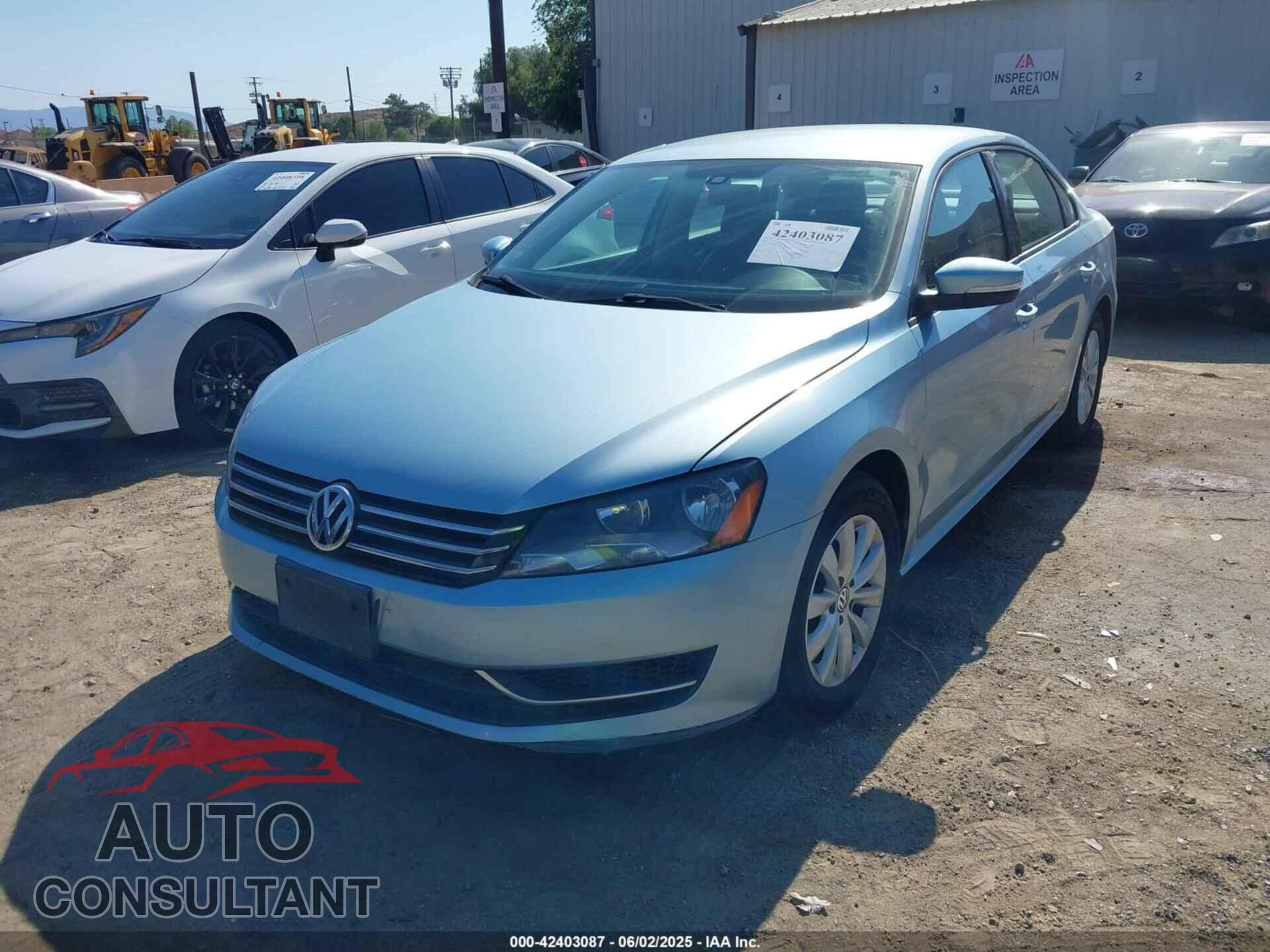 VOLKSWAGEN PASSAT 2013 - 1VWAP7A3XDC057745
