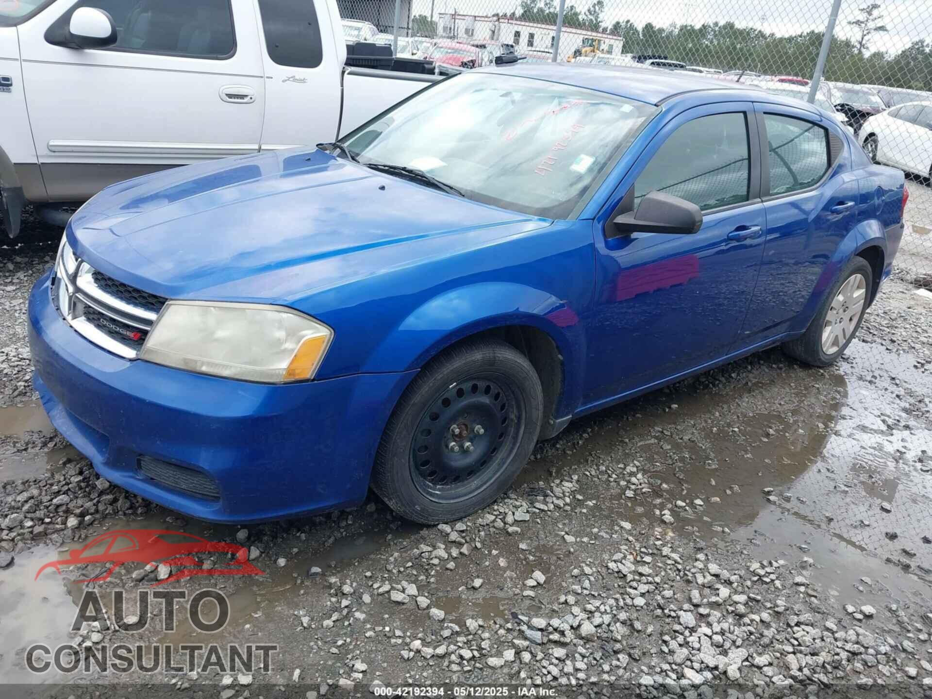 DODGE AVENGER 2013 - 1C3CDZAG2DN748537