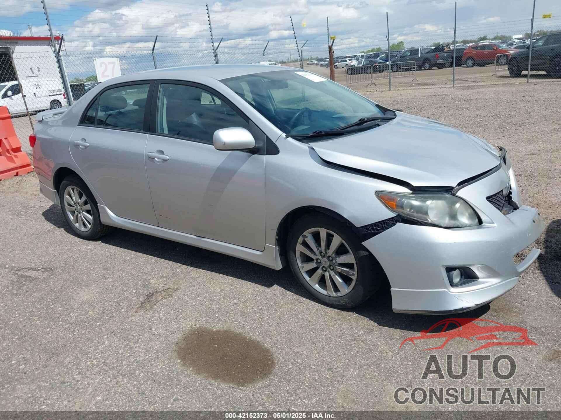 TOYOTA COROLLA 2009 - 2T1BU40E49C186502