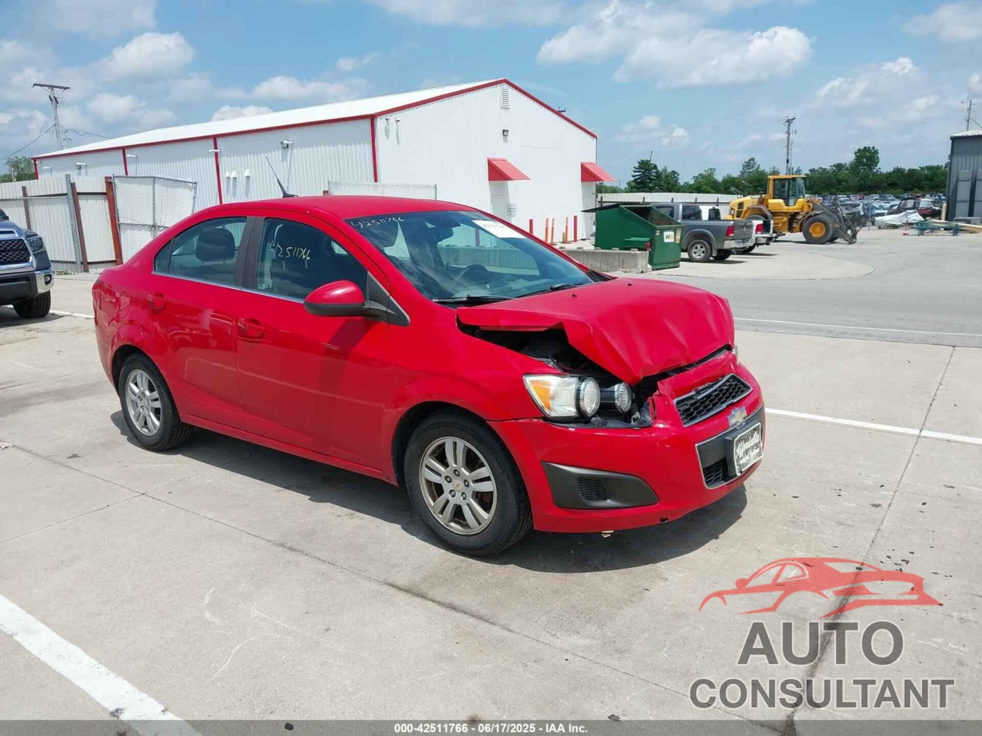 CHEVROLET SONIC 2012 - 1G1JC5SH4C4178544