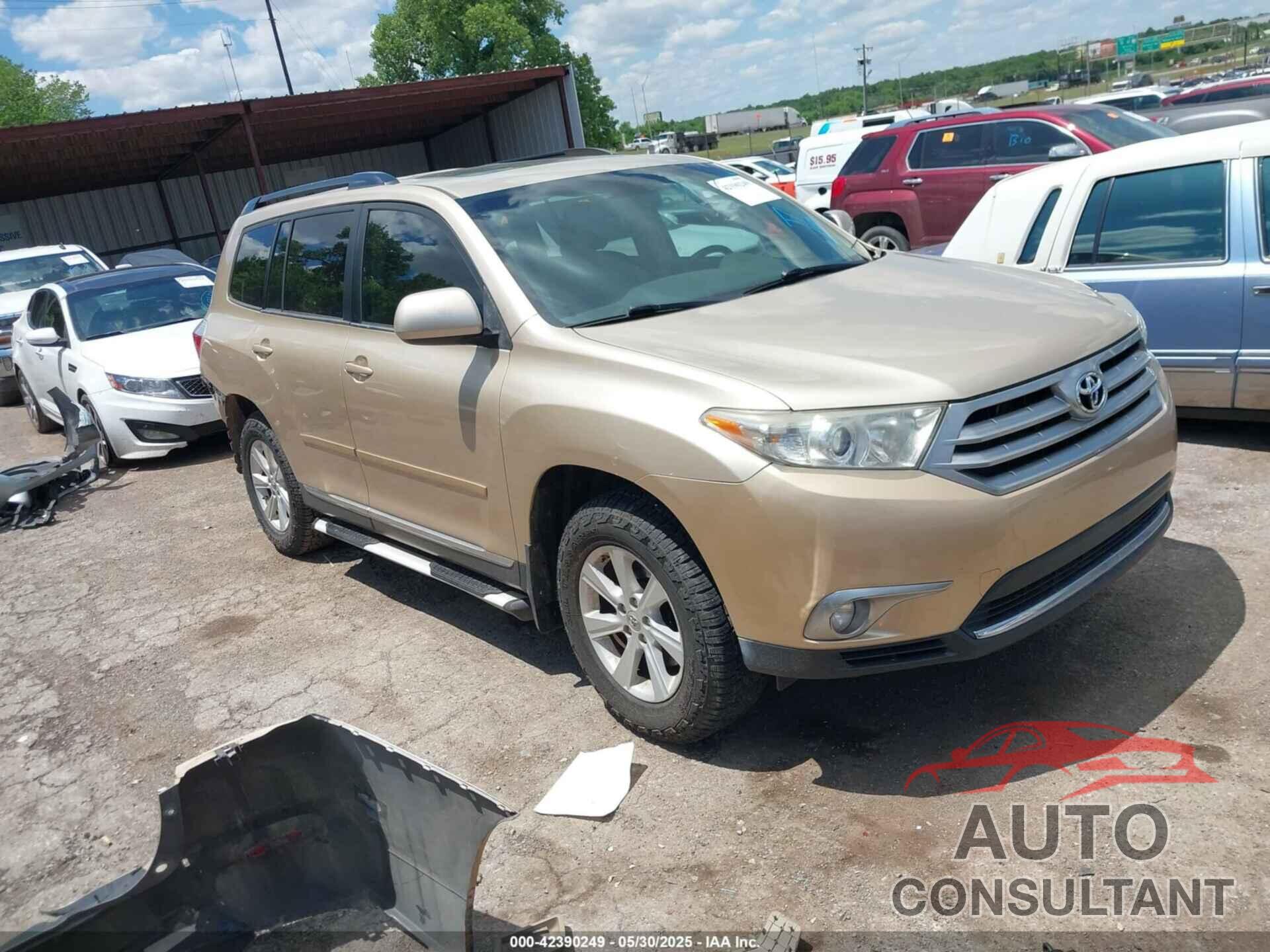 TOYOTA HIGHLANDER 2012 - 5TDZK3EH8CS050065