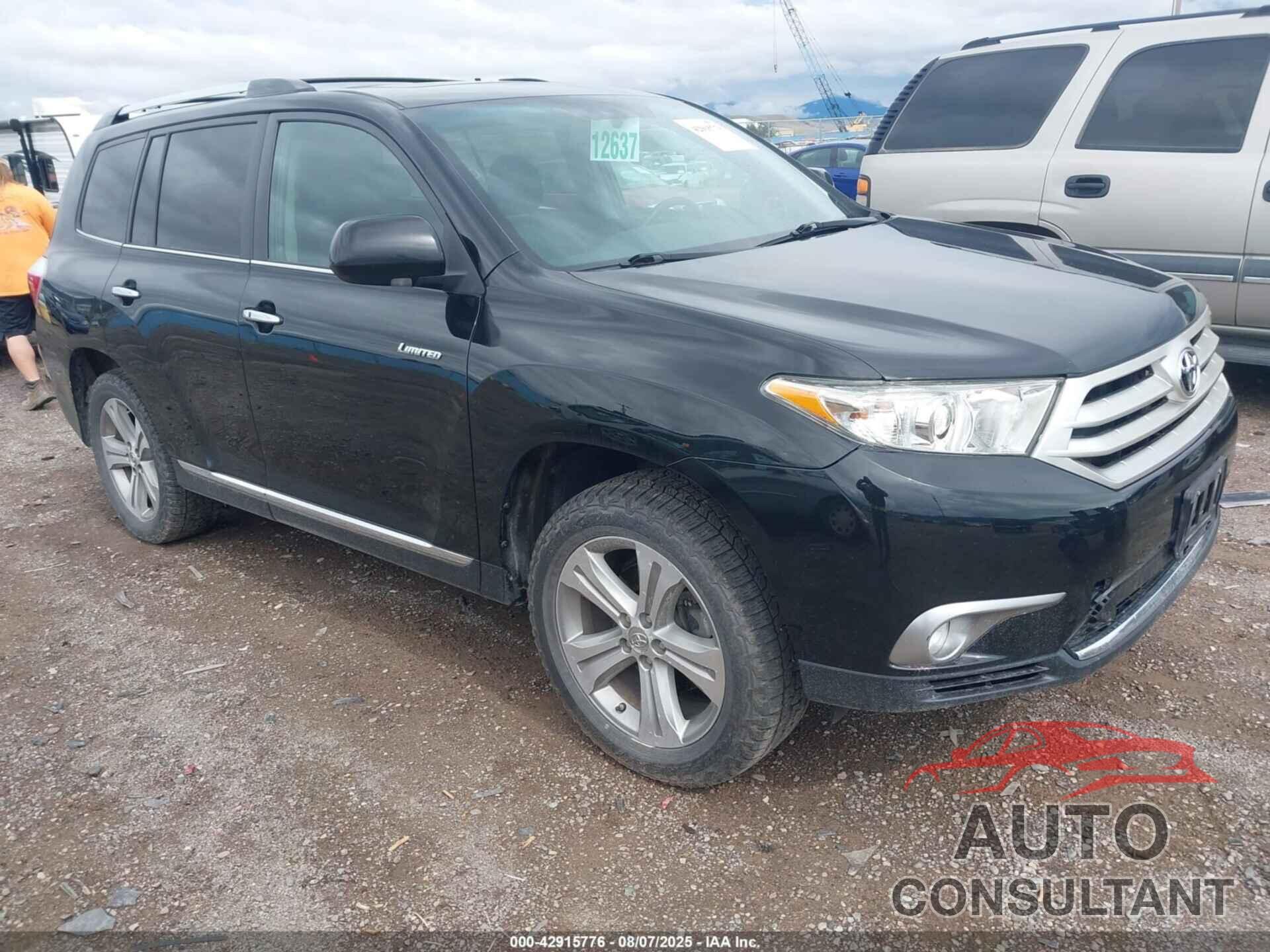 TOYOTA HIGHLANDER 2012 - 5TDDK3EH9CS131599