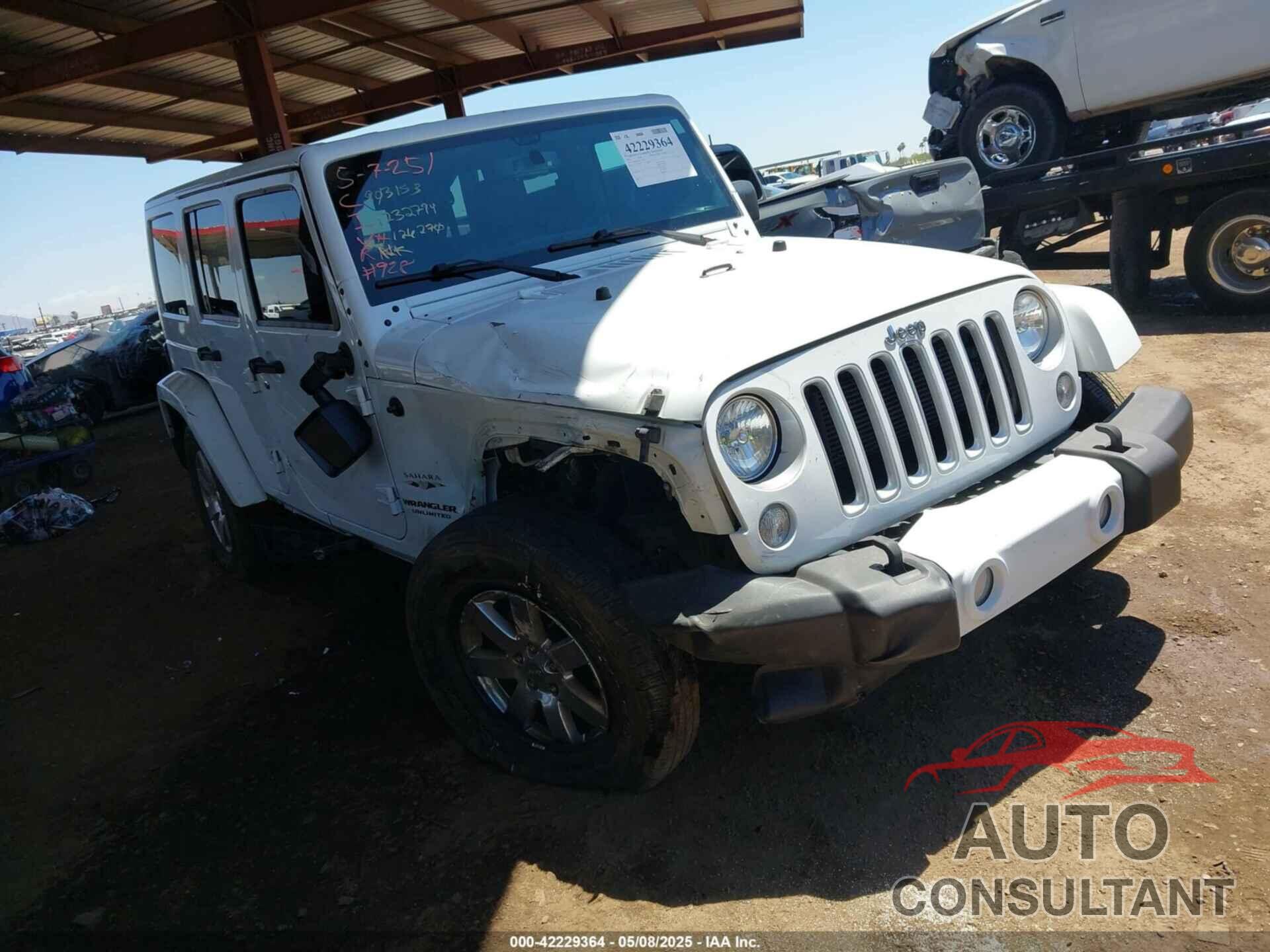 JEEP WRANGLER UNLIMITED 2016 - 1C4BJWEG0GL126270
