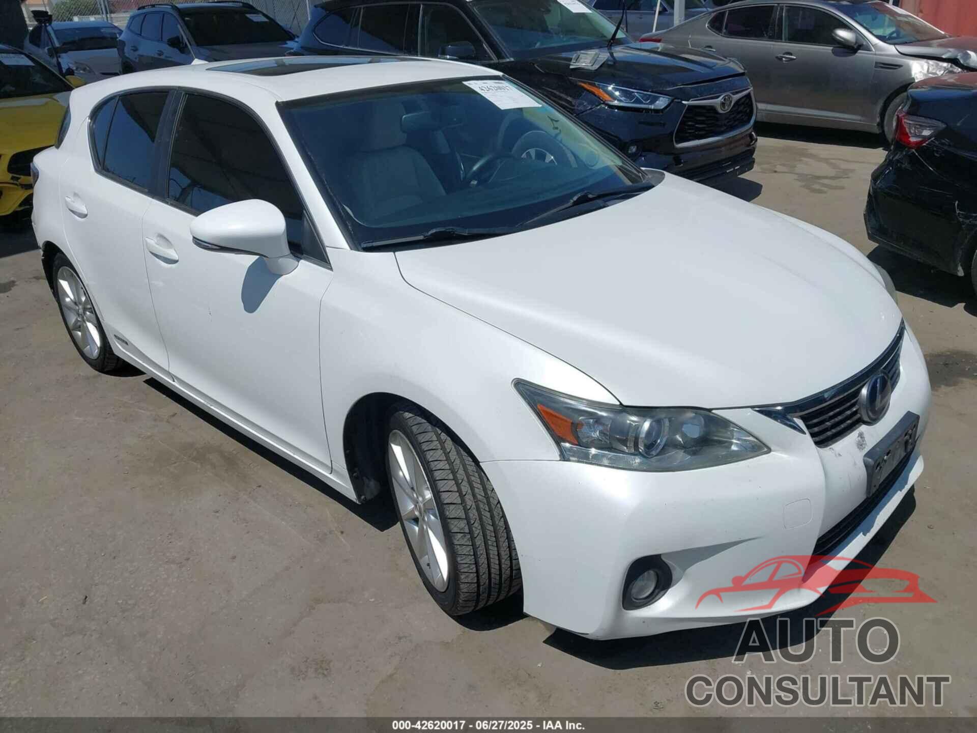 LEXUS CT 200H 2011 - JTHKD5BH6B2032714