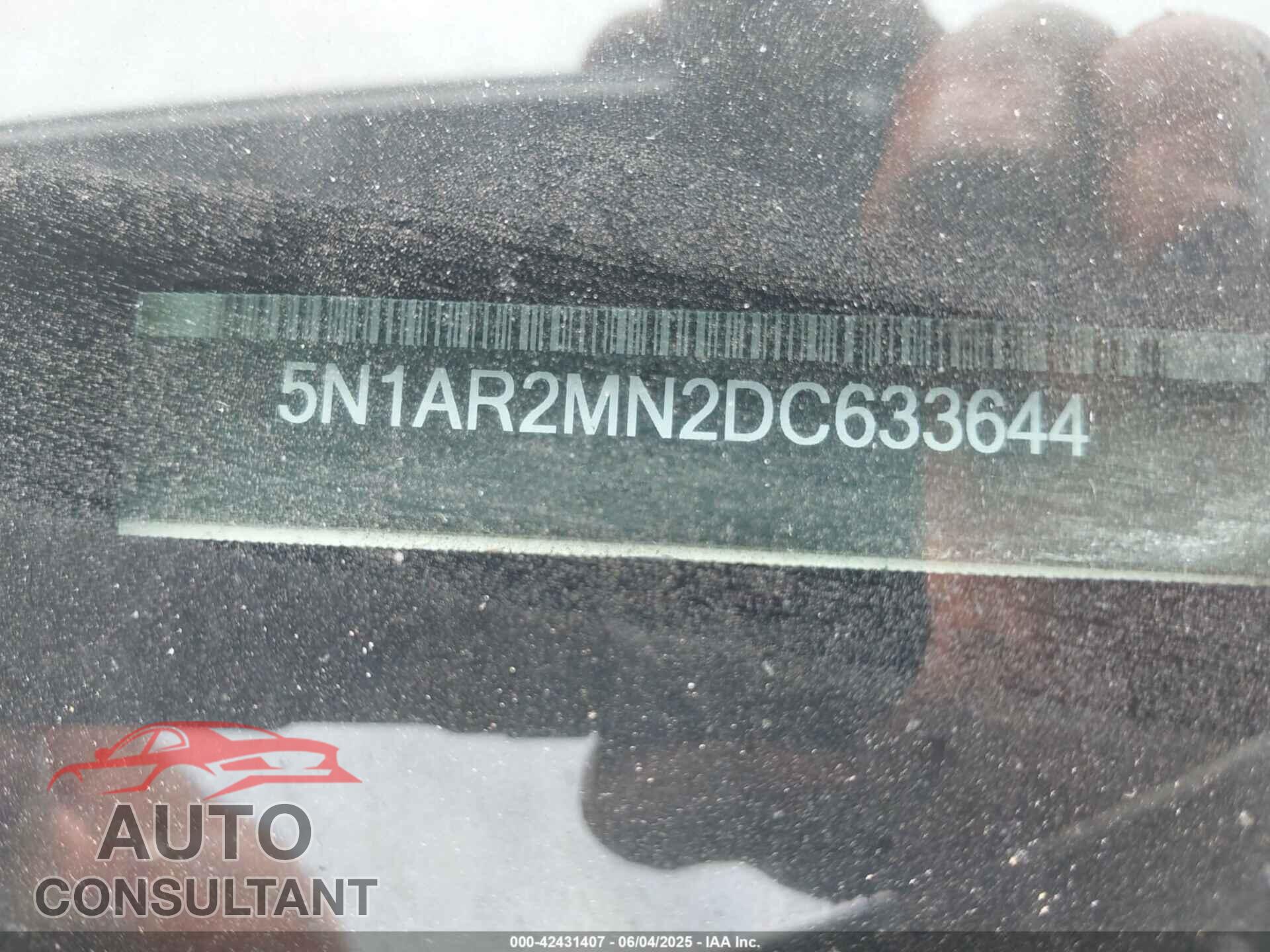 NISSAN PATHFINDER 2013 - 5N1AR2MN2DC633644