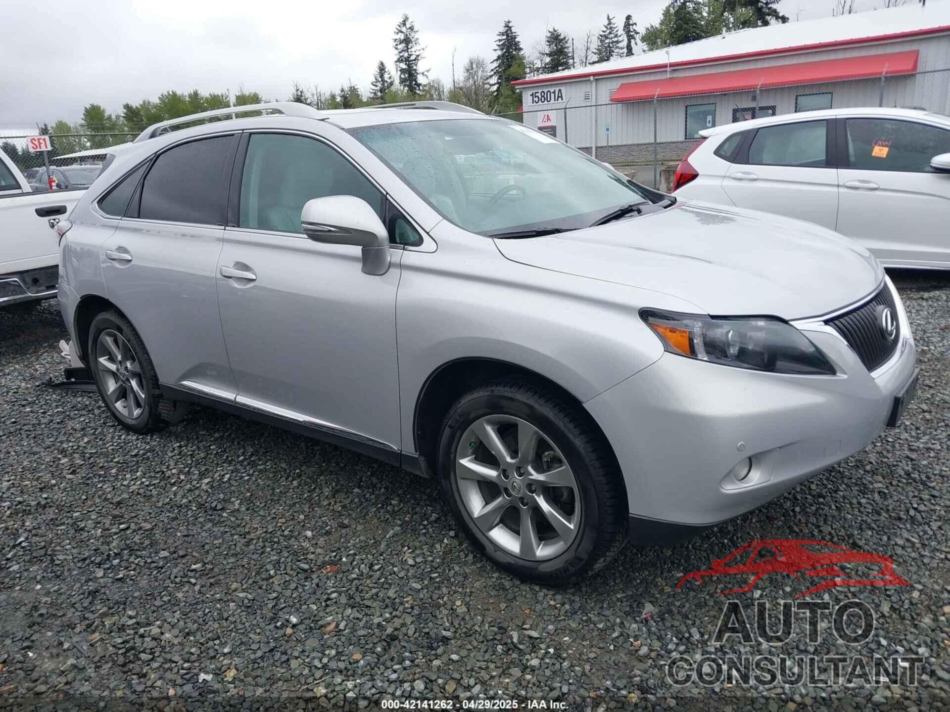 LEXUS RX 350 2012 - 2T2BK1BA3CC125451
