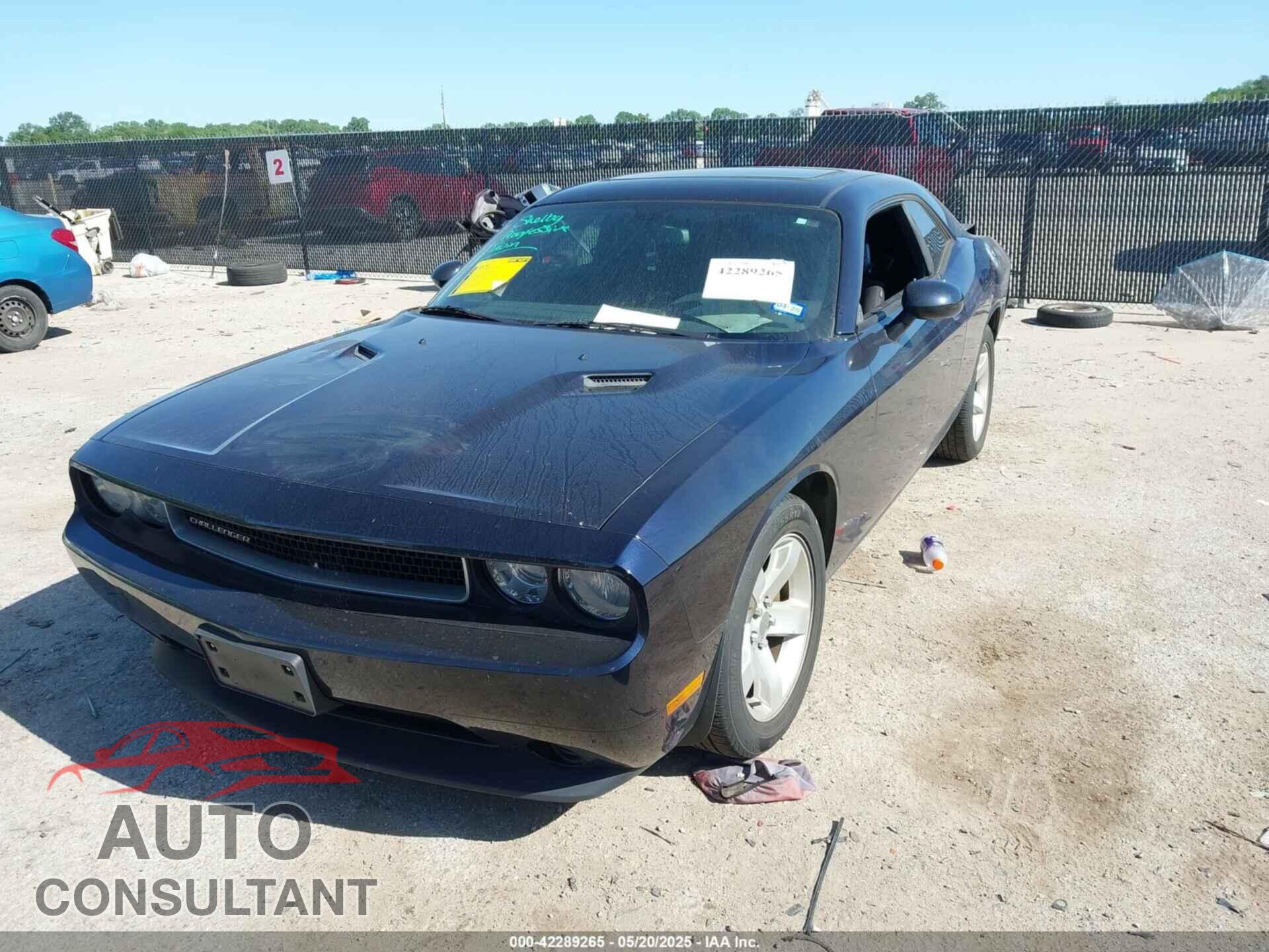DODGE CHALLENGER 2012 - 2C3CDYAG8CH137655