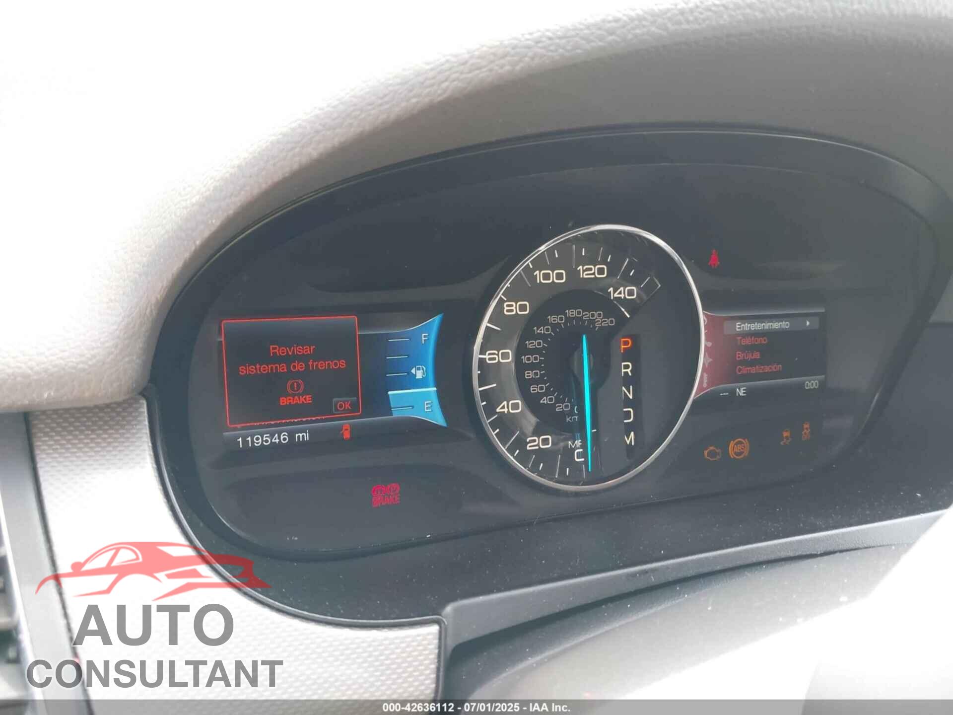 FORD EDGE 2012 - 2FMDK3JC7CBA81020