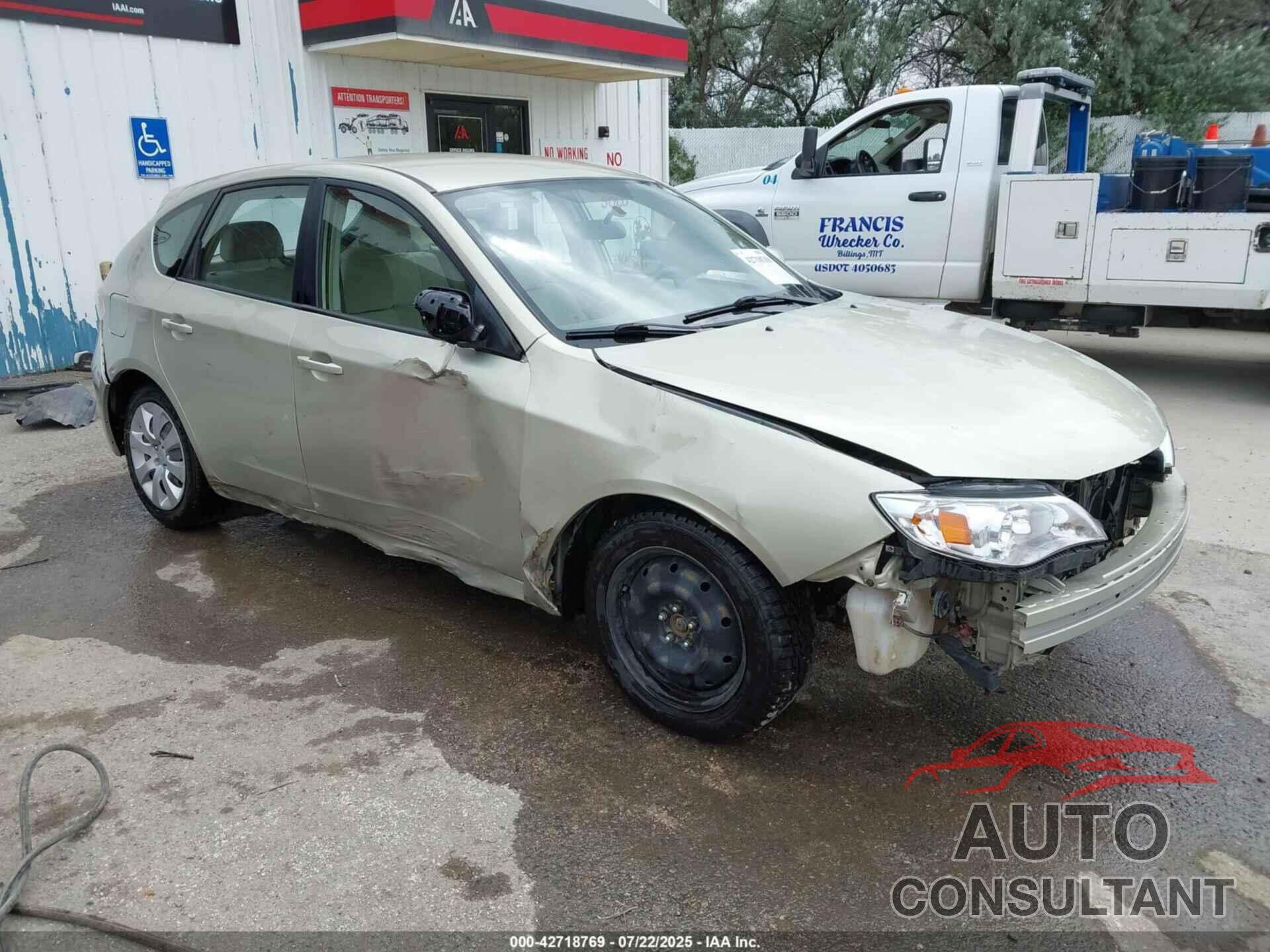 SUBARU IMPREZA 2009 - JF1GH61689G803257