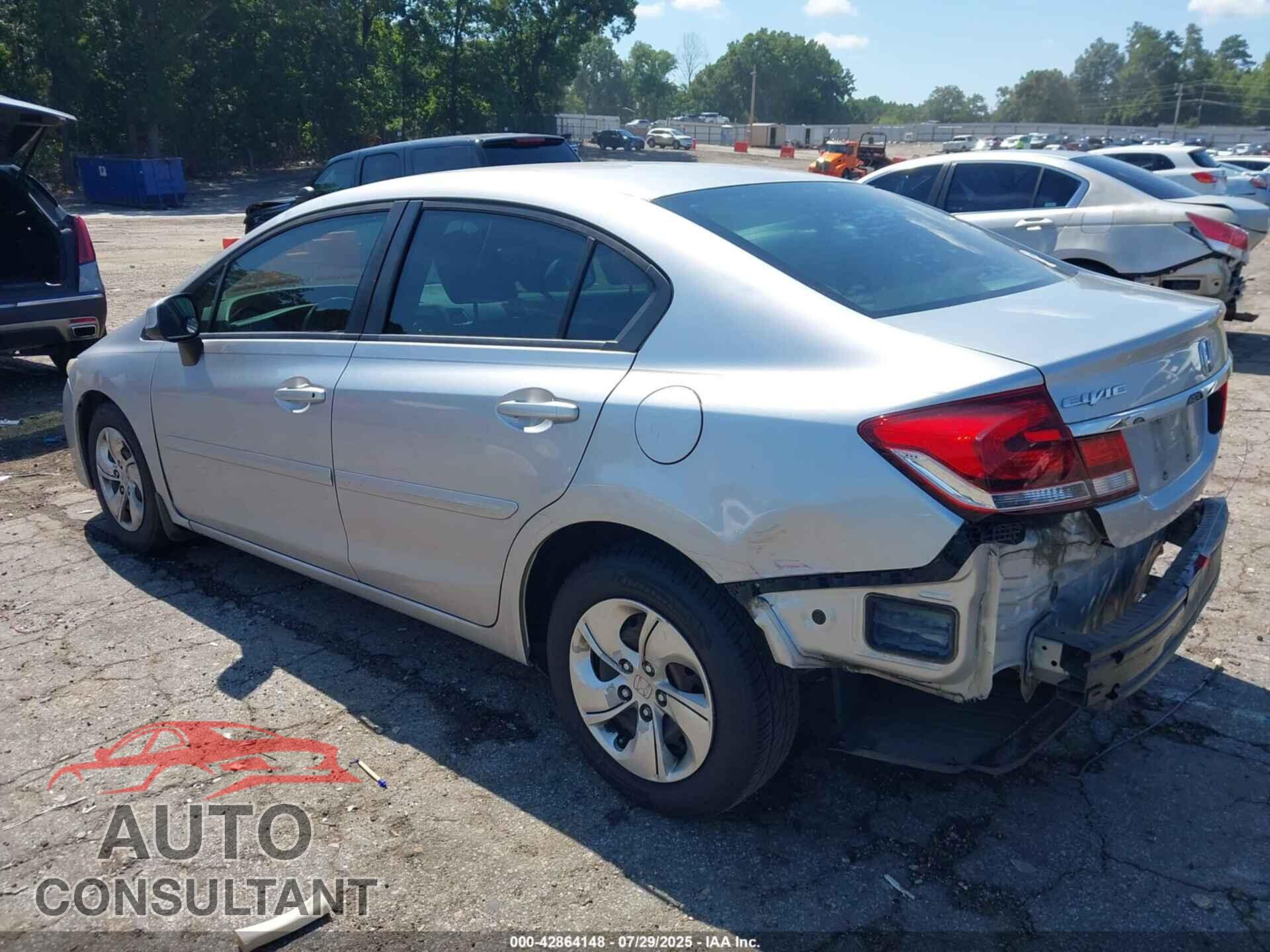 HONDA CIVIC 2013 - 19XFB2F52DE097962