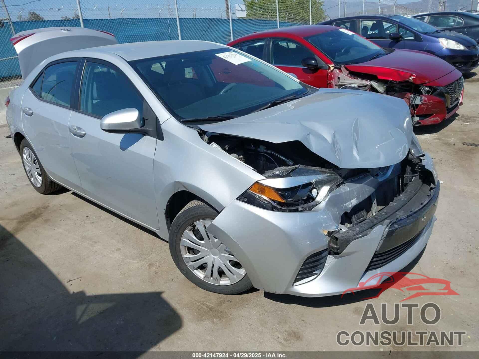 TOYOTA COROLLA 2015 - 2T1BURHE9FC392301