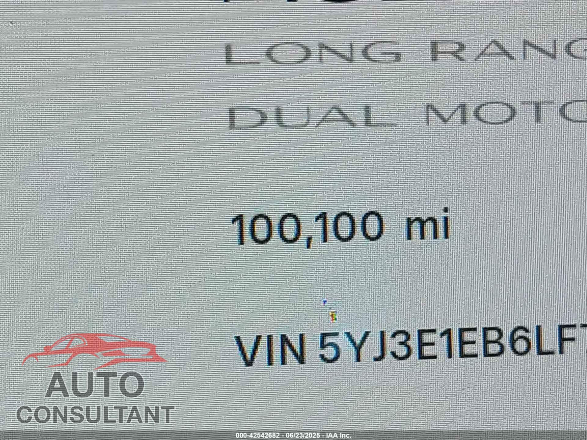 TESLA MODEL 3 2020 - 5YJ3E1EB6LF795172