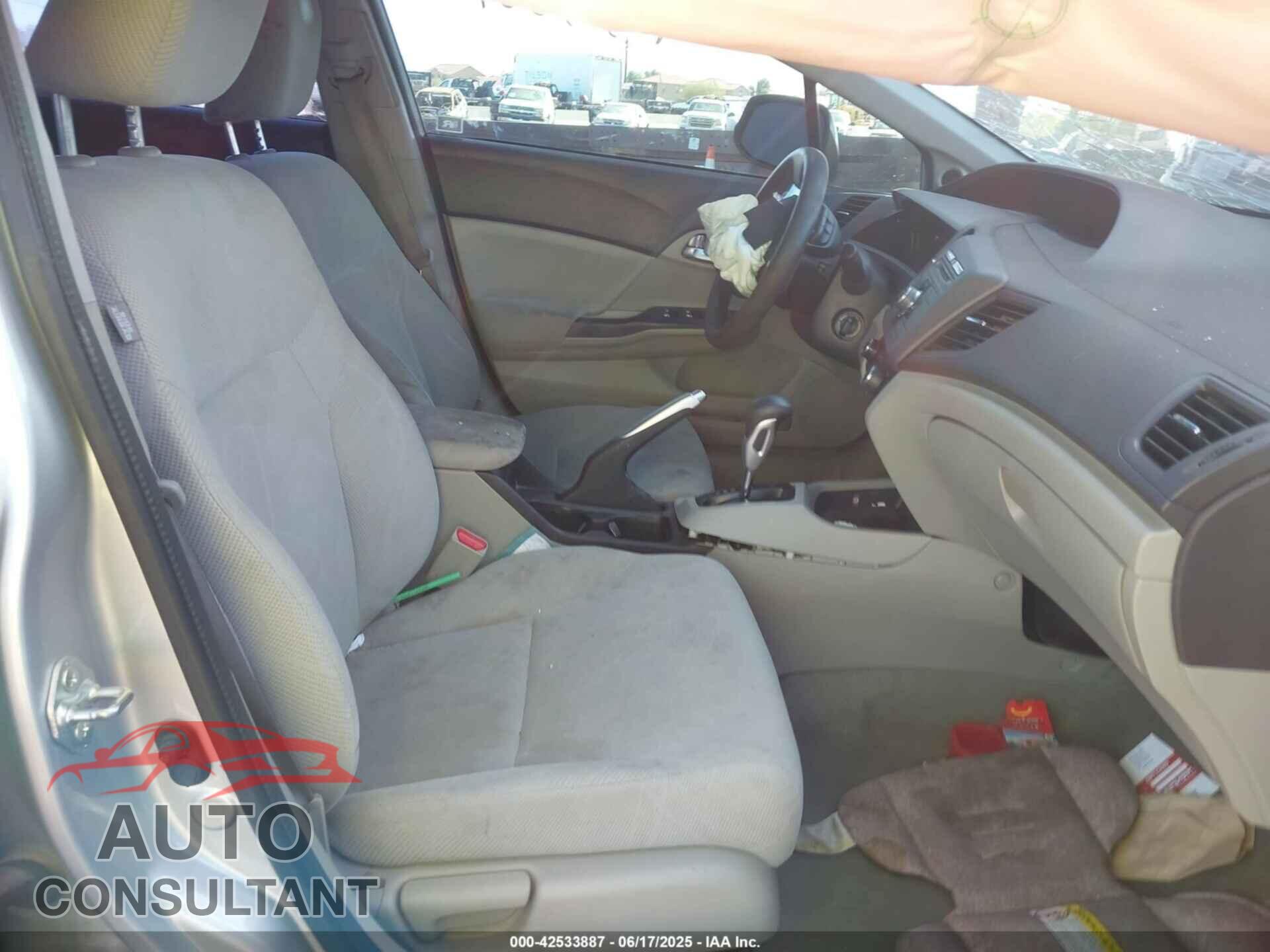 HONDA CIVIC 2012 - 2HGFB2F83CH593593