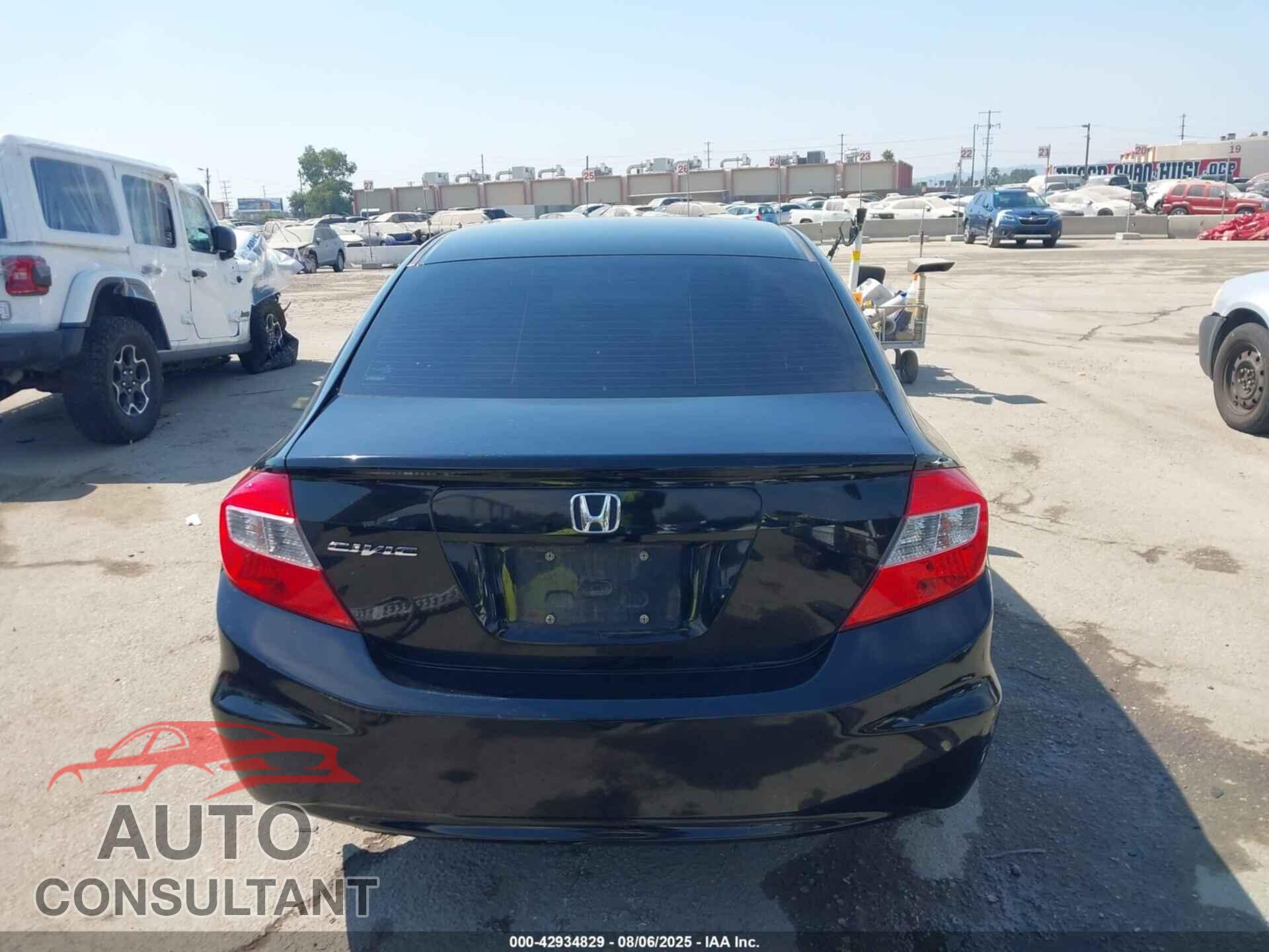 HONDA CIVIC 2012 - 19XFB2F85CE309794