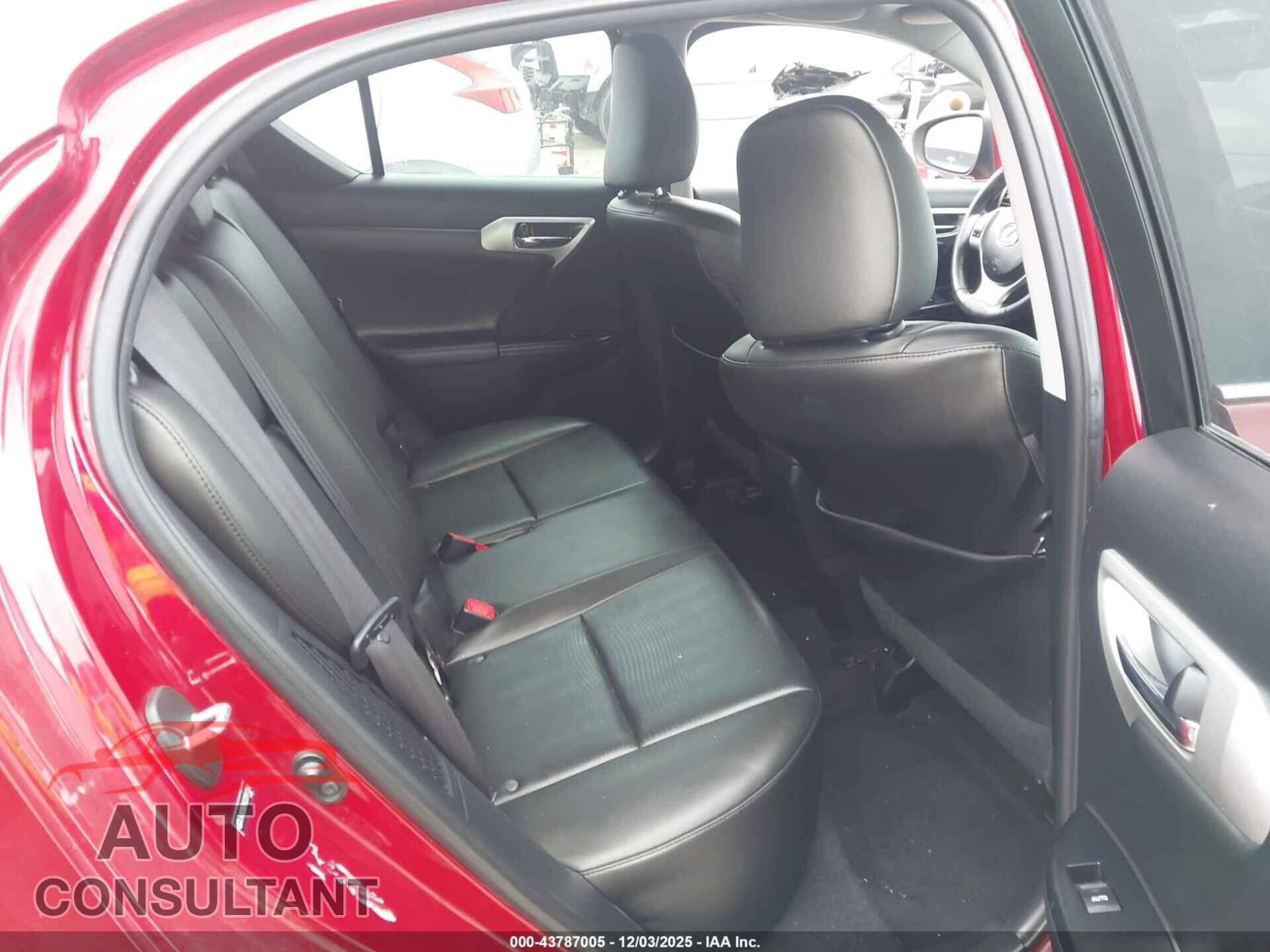 LEXUS CT 200H 2012 - JTHKD5BH5C2091724