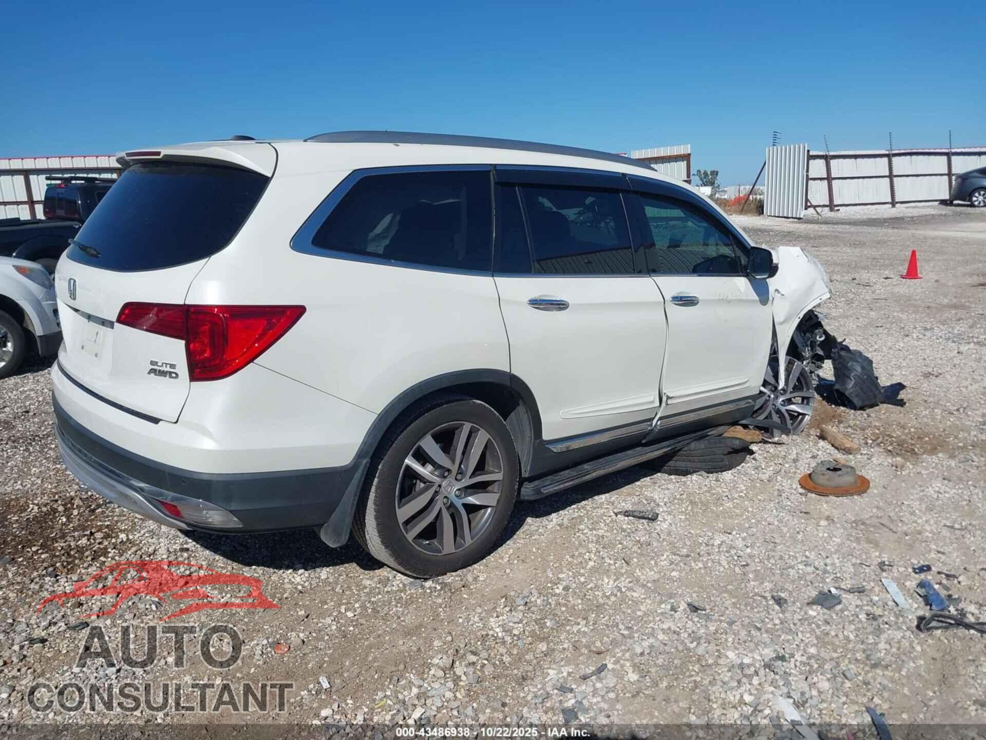 HONDA PILOT 2017 - 5FNYF6H08HB002620