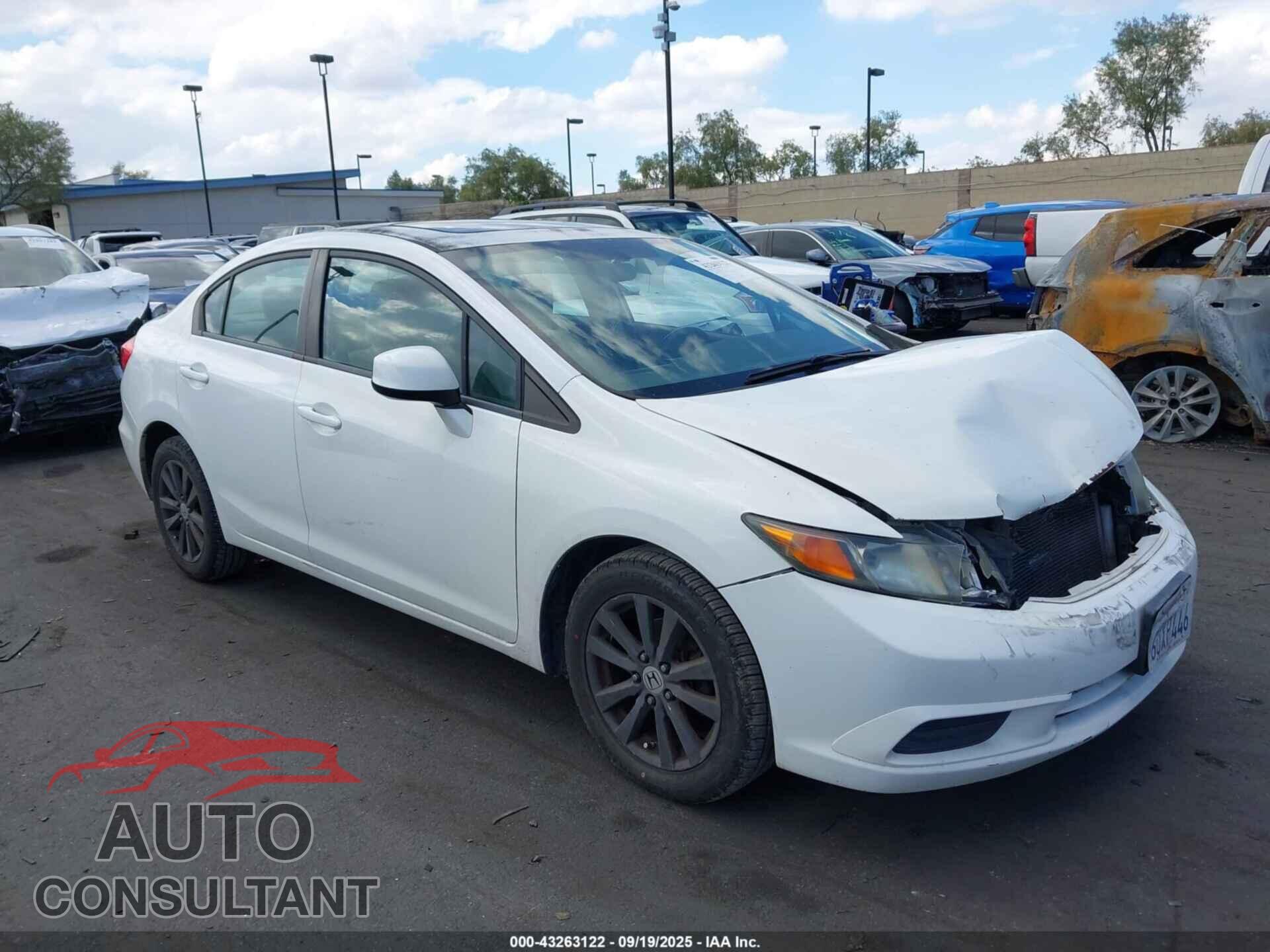 HONDA CIVIC 2012 - 2HGFB2F84CH547237