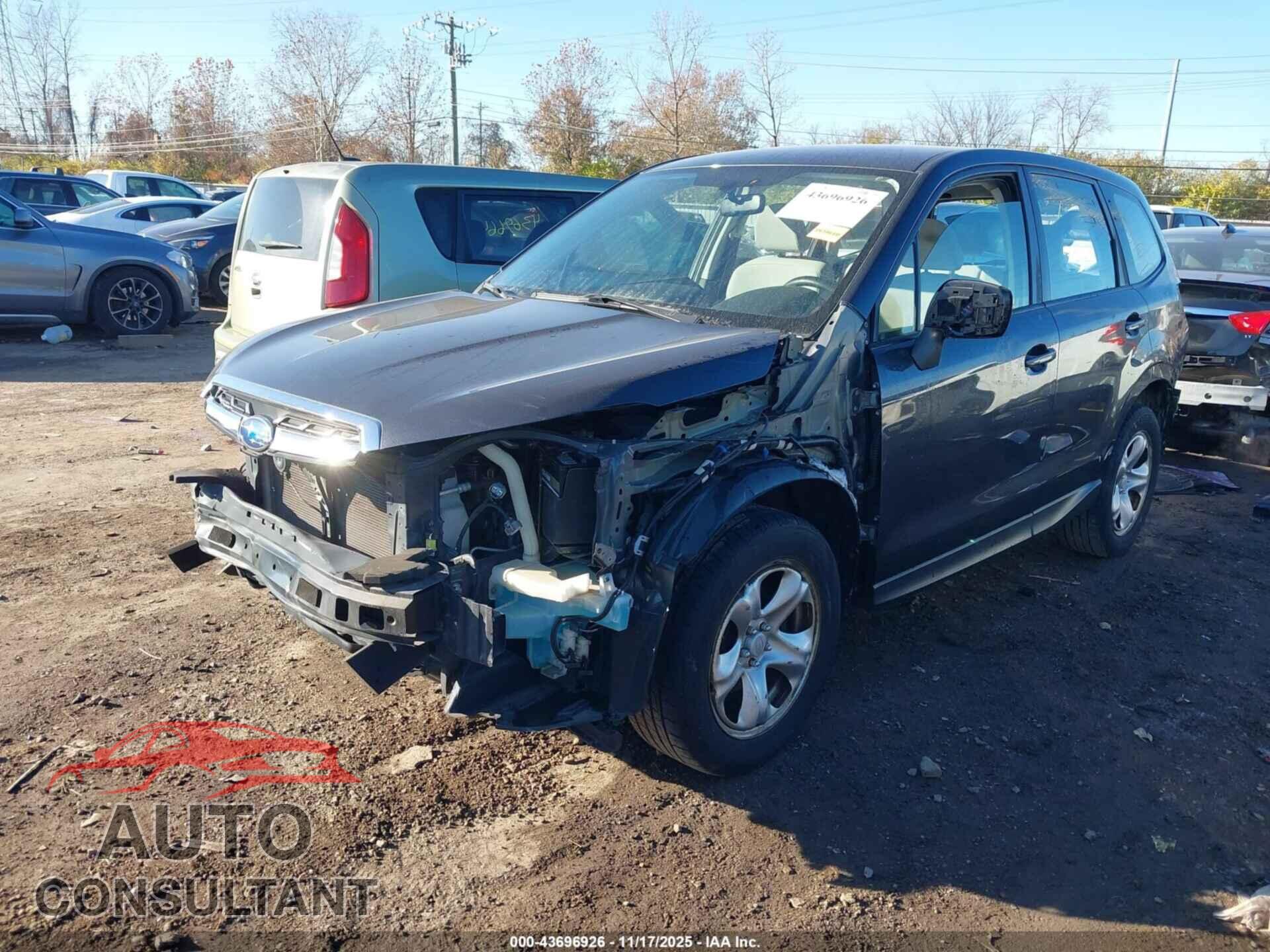 SUBARU FORESTER 2017 - JF2SJAAC6HH498529