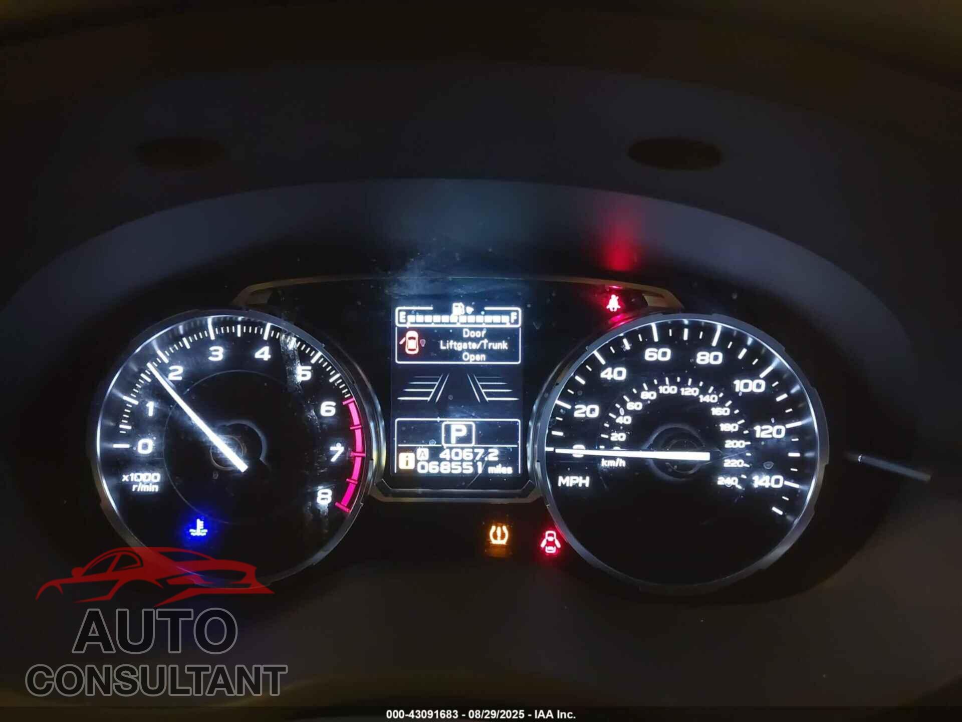 SUBARU FORESTER 2017 - JF2SJAGC5HH583658