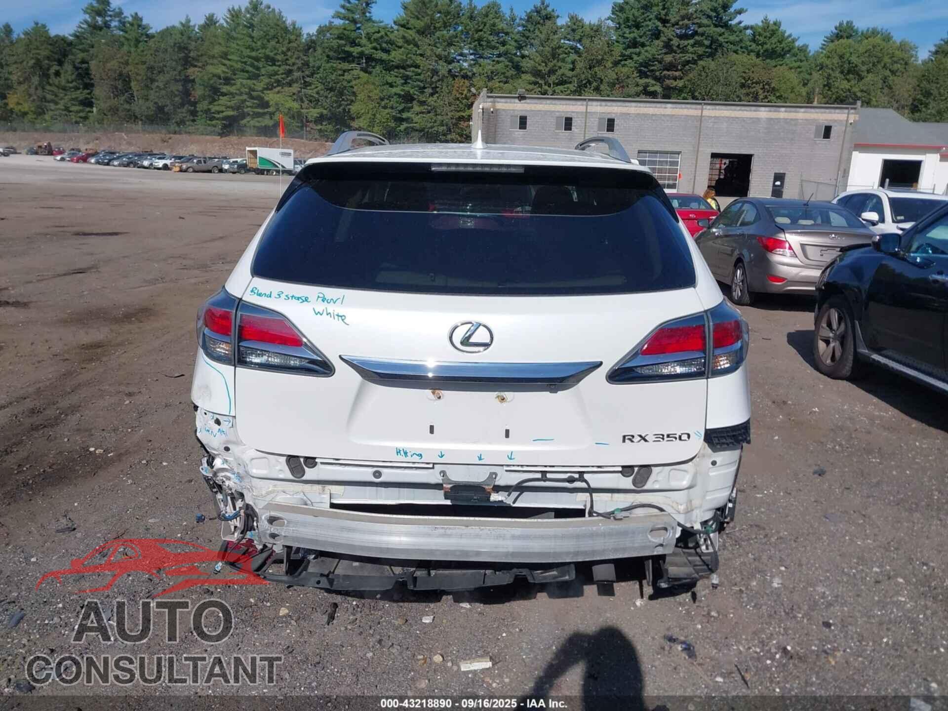 LEXUS RX 350 2015 - 2T2BK1BA0FC301182