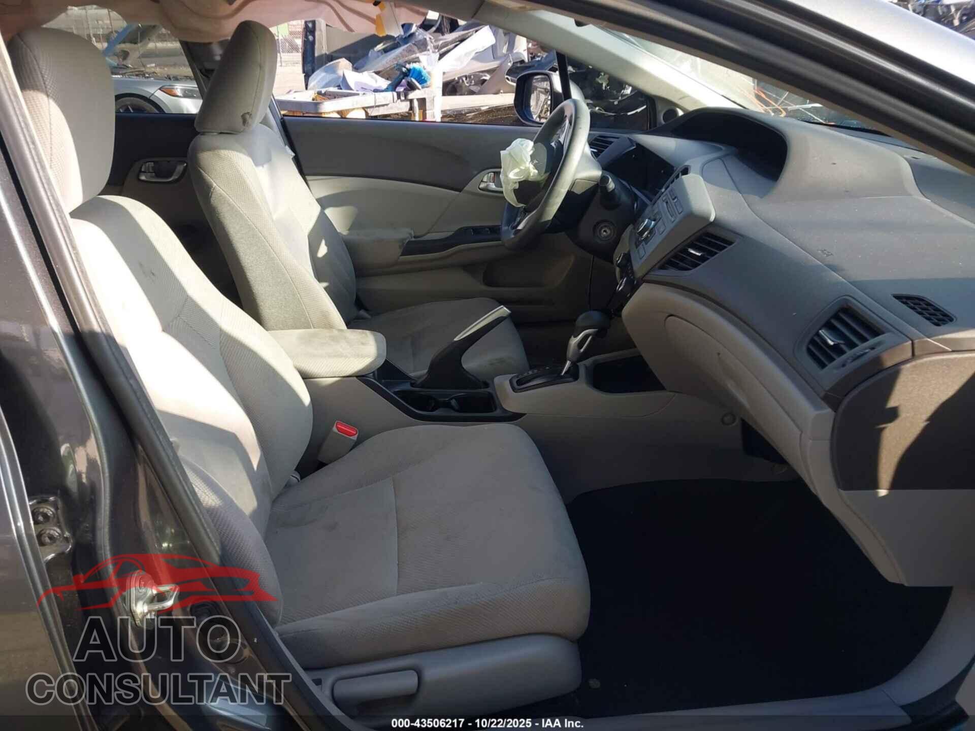 HONDA CIVIC 2012 - 19XFB2F84CE348733