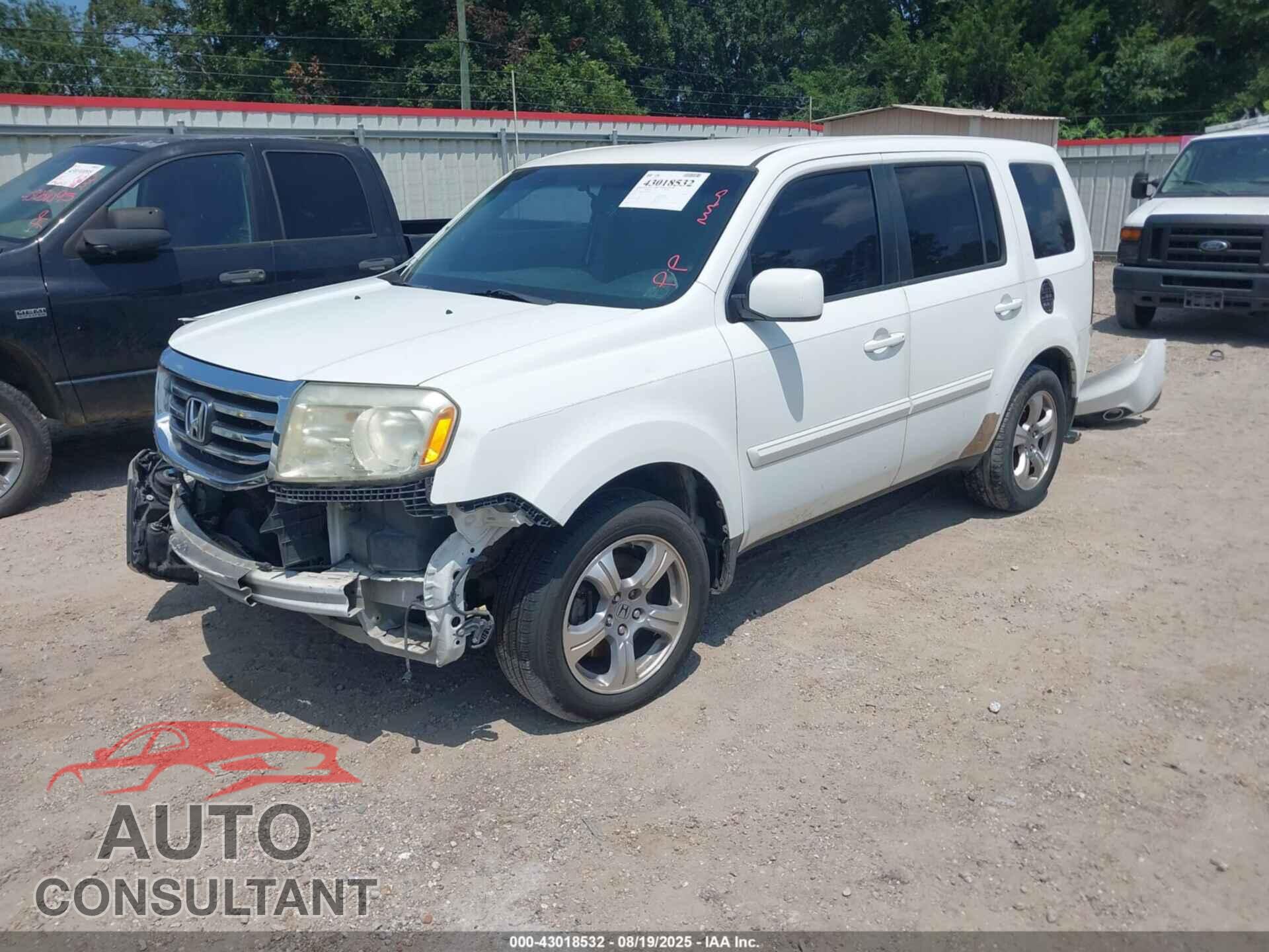 HONDA PILOT 2012 - 5FNYF3H41CB024582