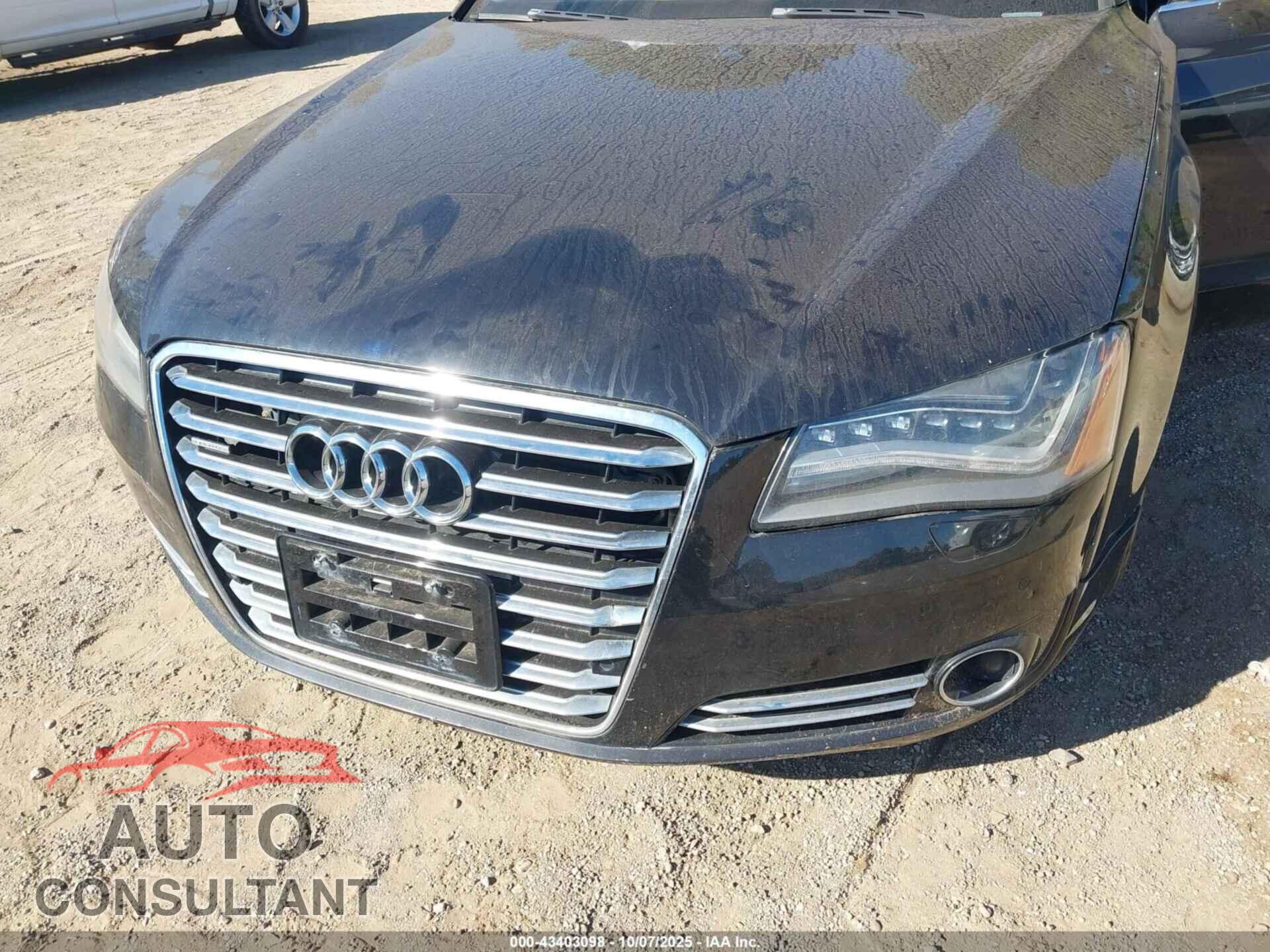 AUDI A8 2013 - WAUA2AFD8DN010523