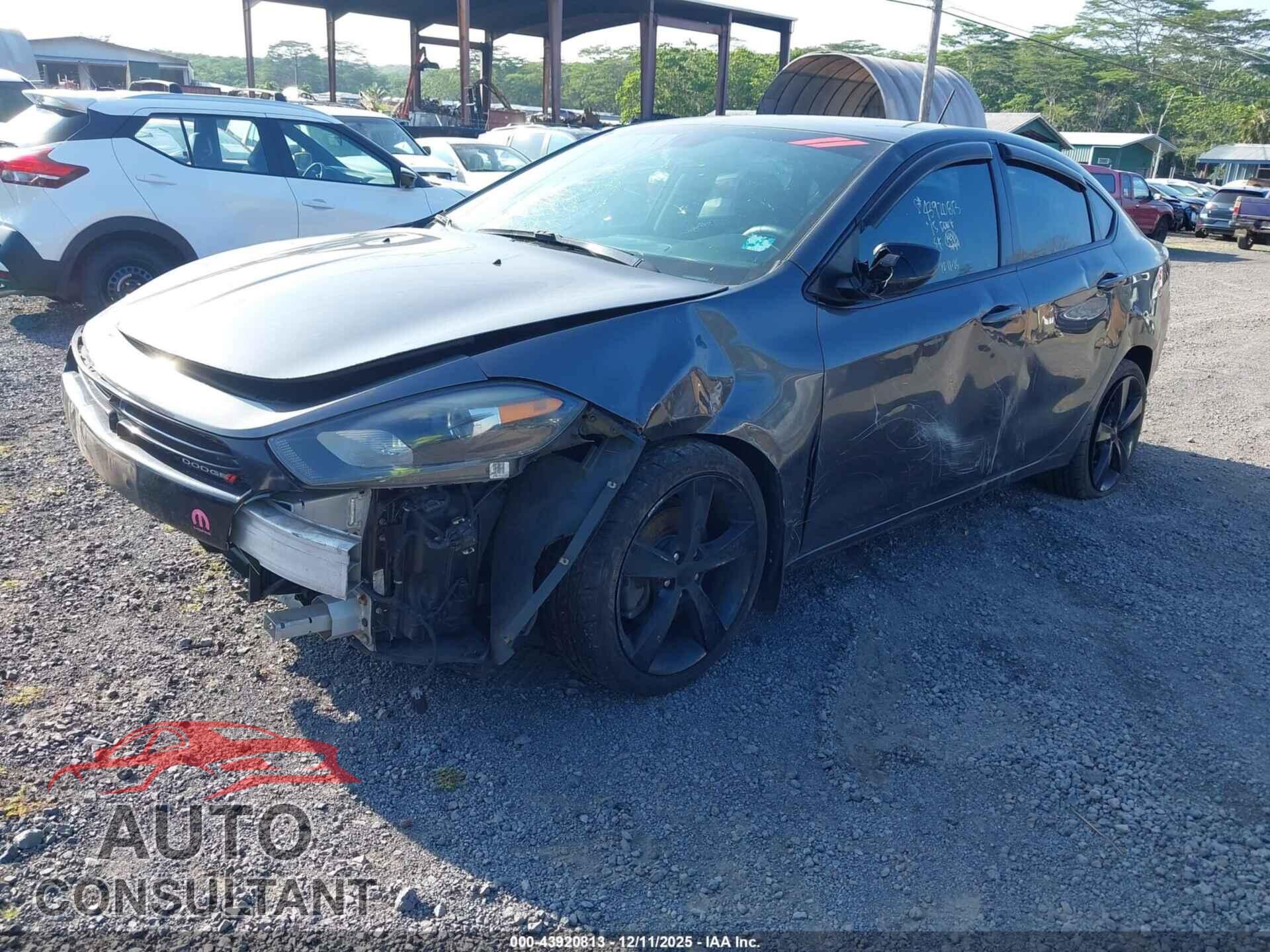 DODGE DART 2015 - 1C3CDFBB5FD345159