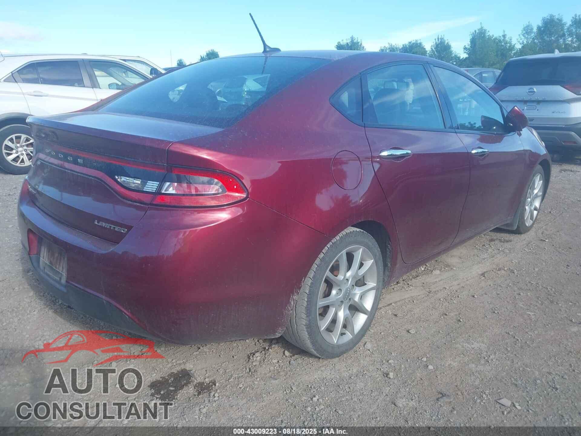 DODGE DART 2015 - 1C3CDFCB6FD205796