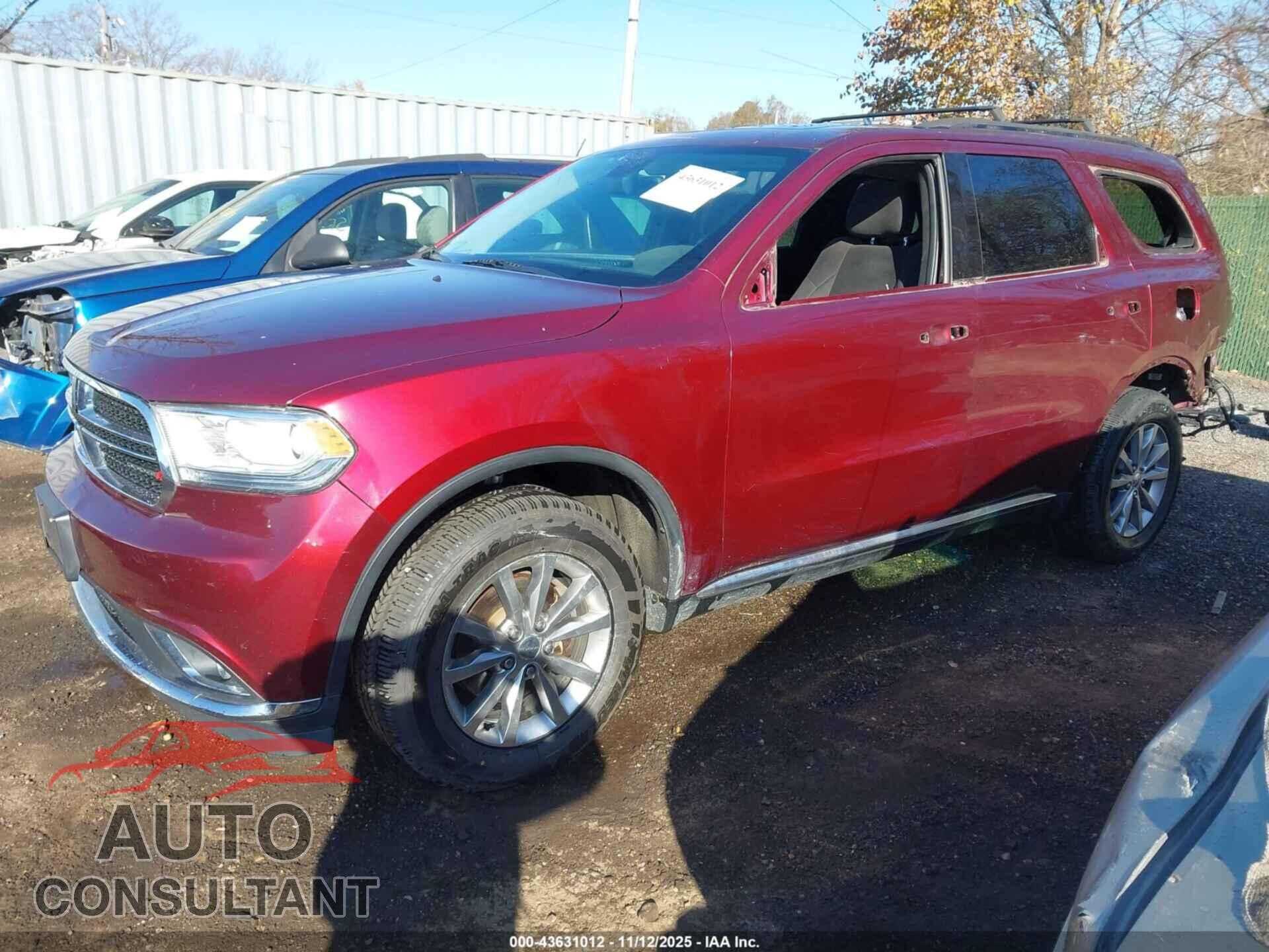 DODGE DURANGO 2017 - 1C4RDJAGXHC839855