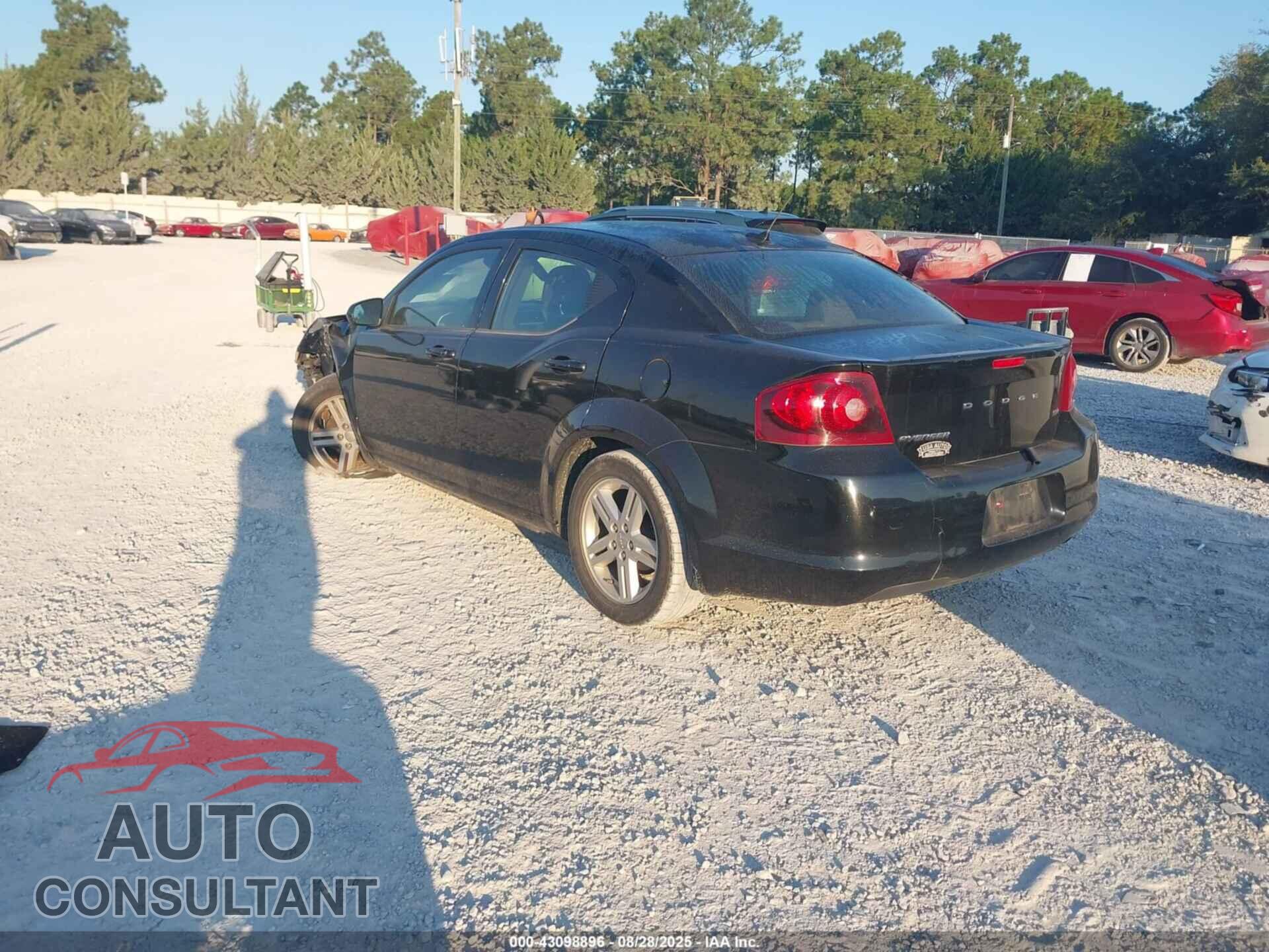 DODGE AVENGER 2012 - 1C3CDZCB4CN195101