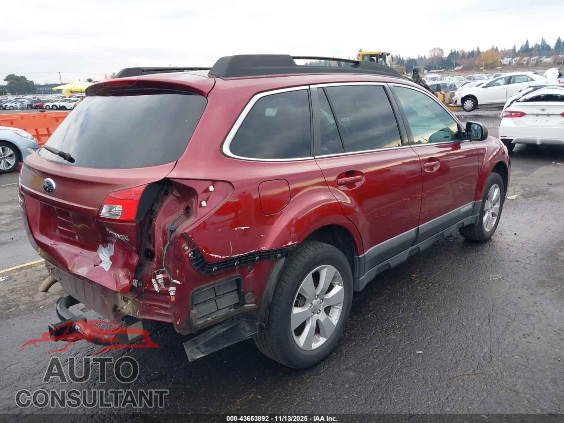 SUBARU OUTBACK 2011 - 4S4BRCCC4B3340450