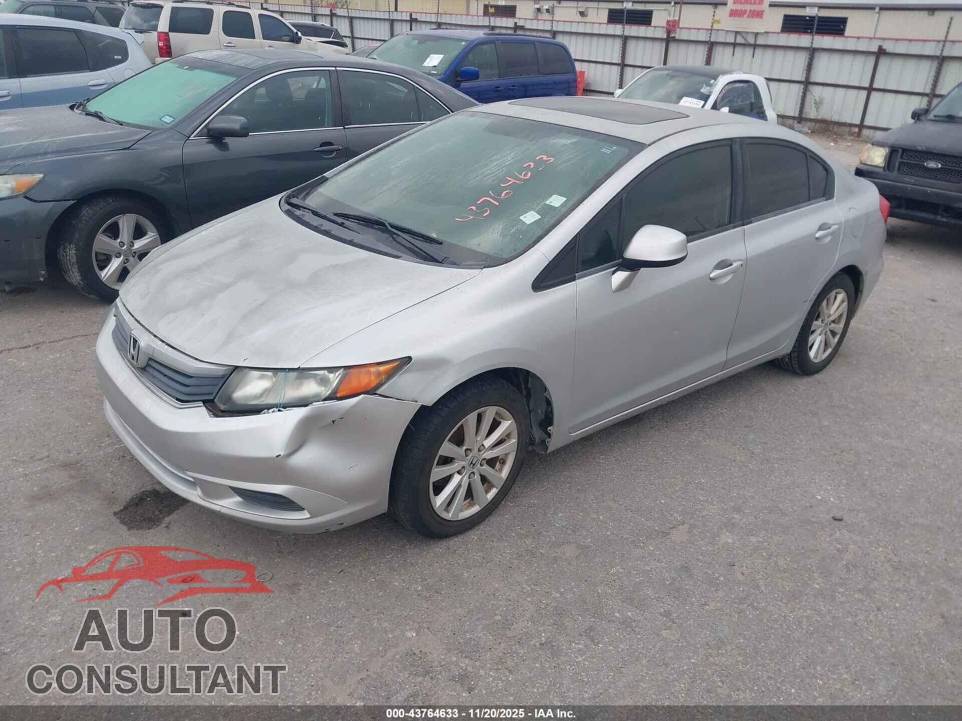 HONDA CIVIC 2012 - 2HGFB2F89CH333926