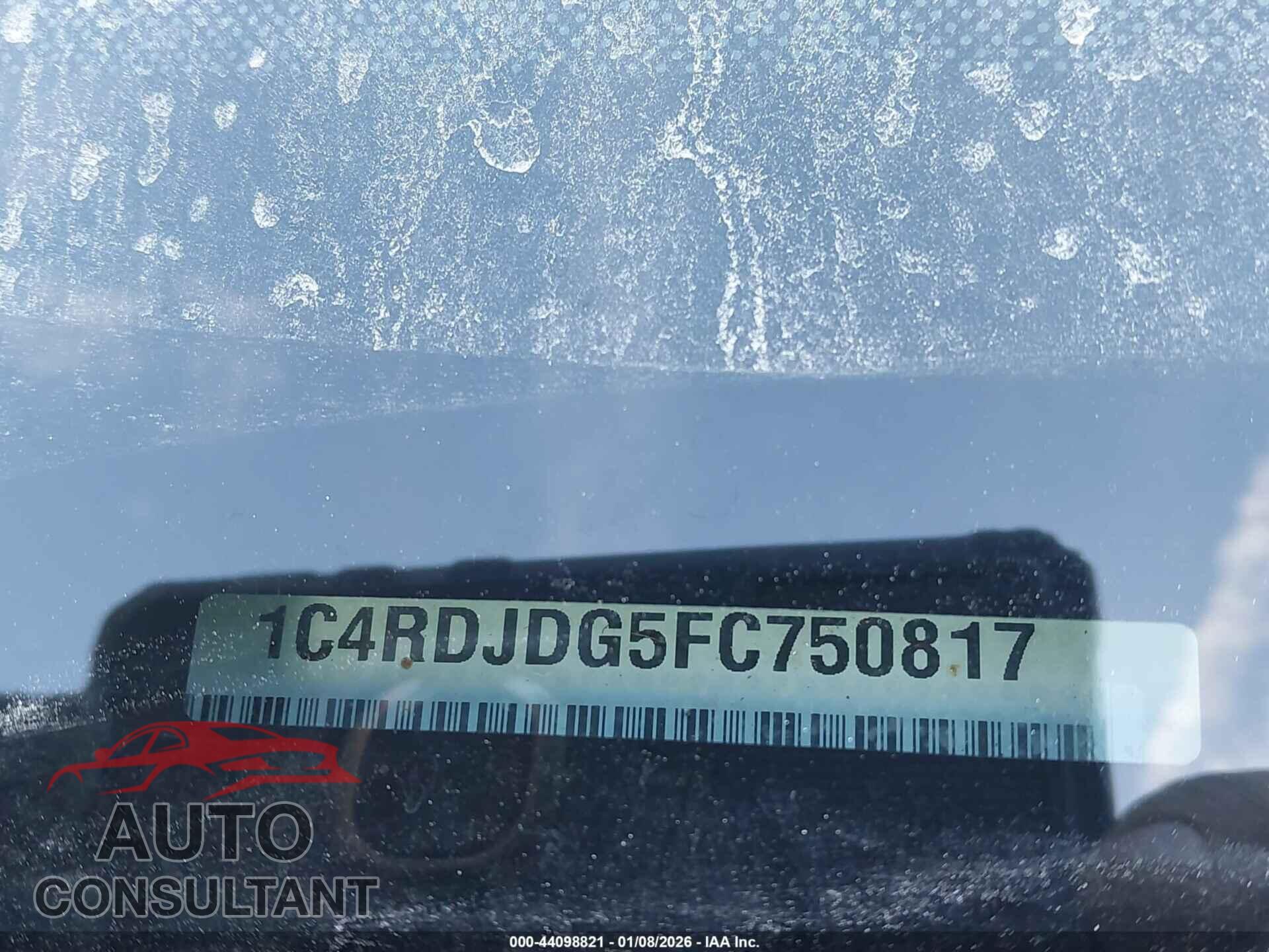 DODGE DURANGO 2015 - 1C4RDJDG5FC750817