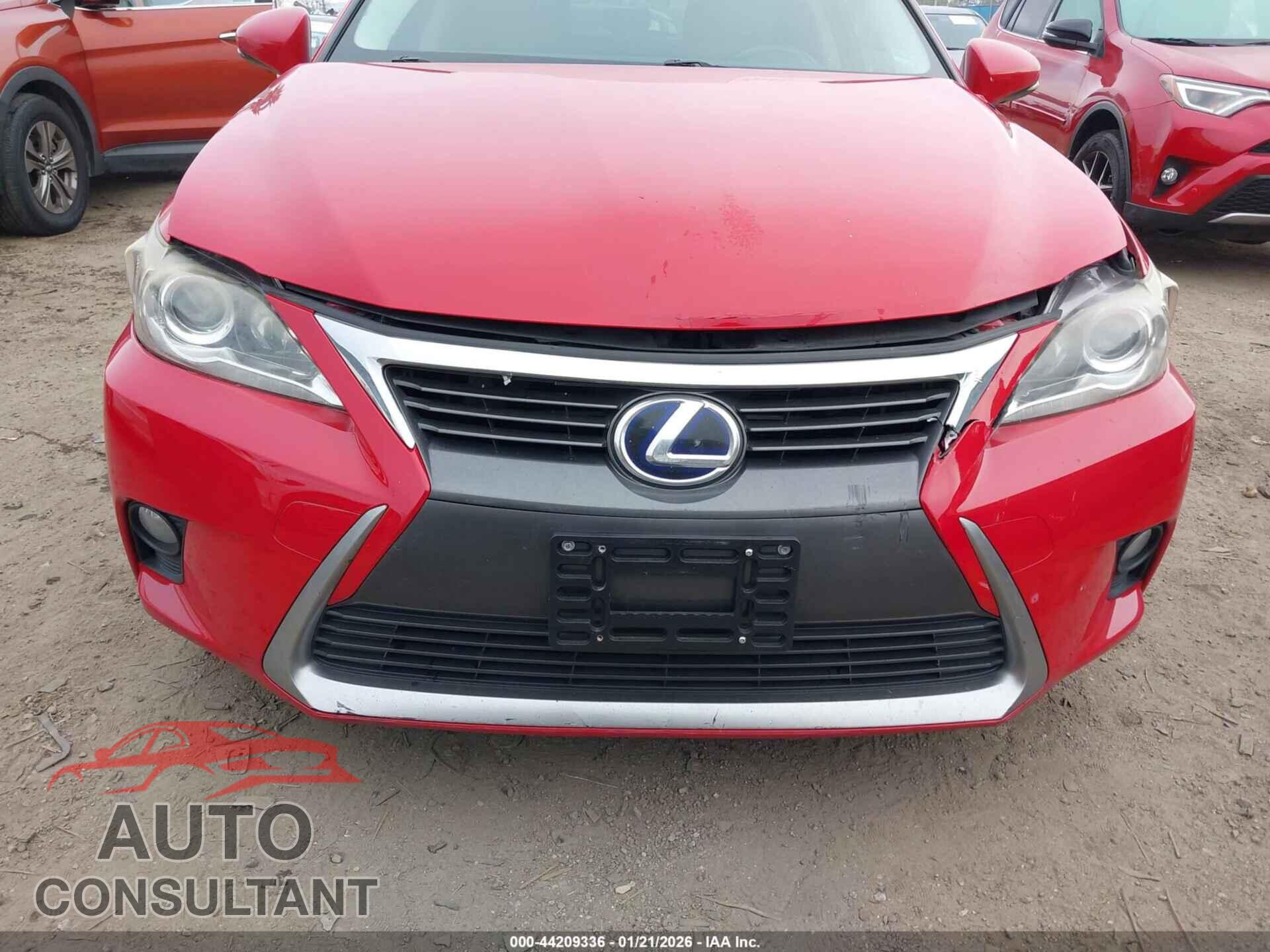 LEXUS CT 200H 2014 - JTHKD5BH4E2182924