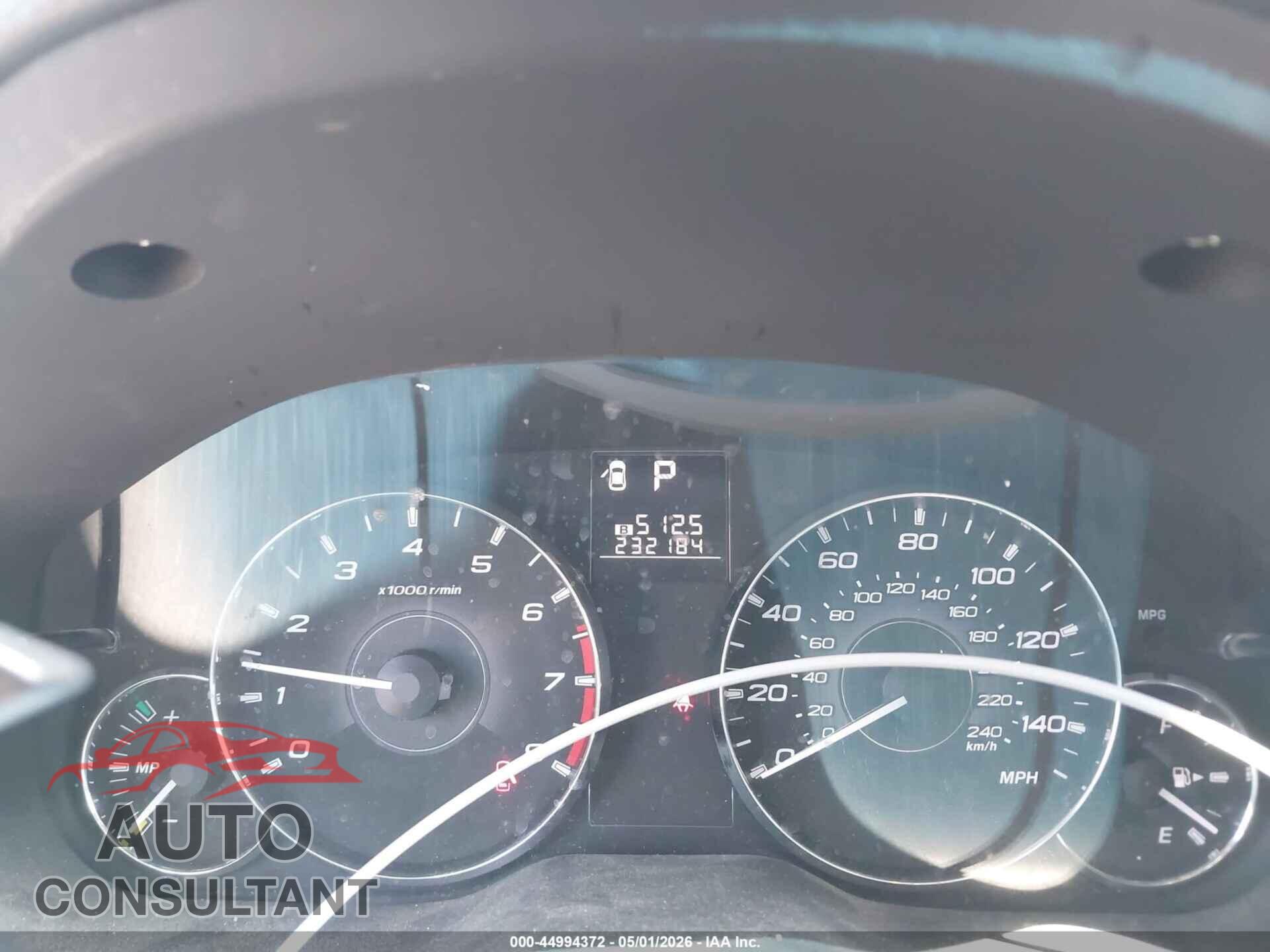 SUBARU OUTBACK 2011 - 4S4BRBGC2B3414520
