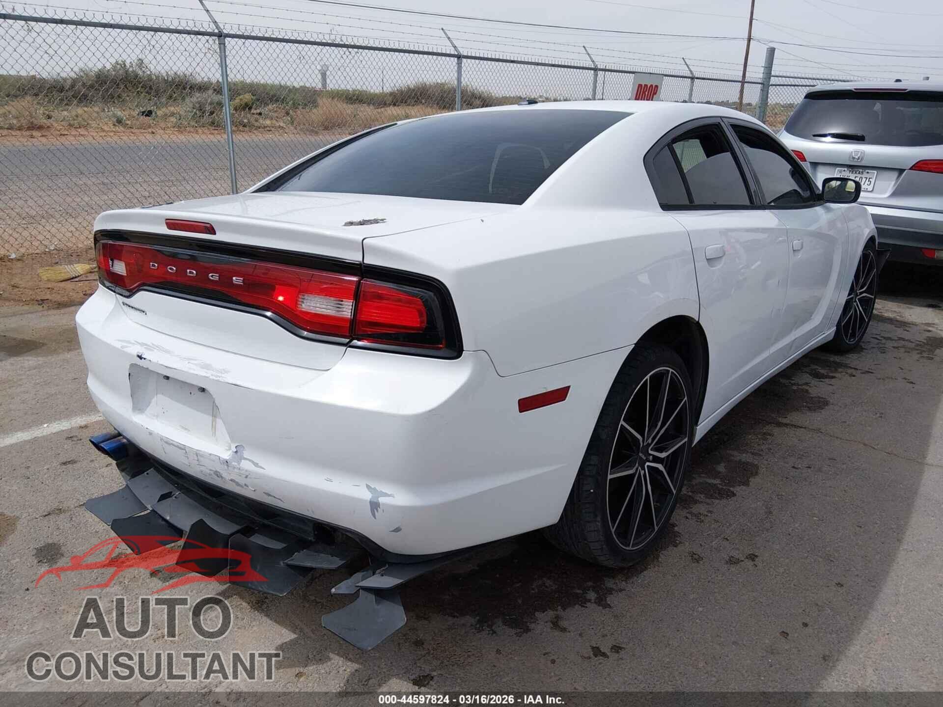 DODGE CHARGER 2012 - 2C3CDXBG2CH214660