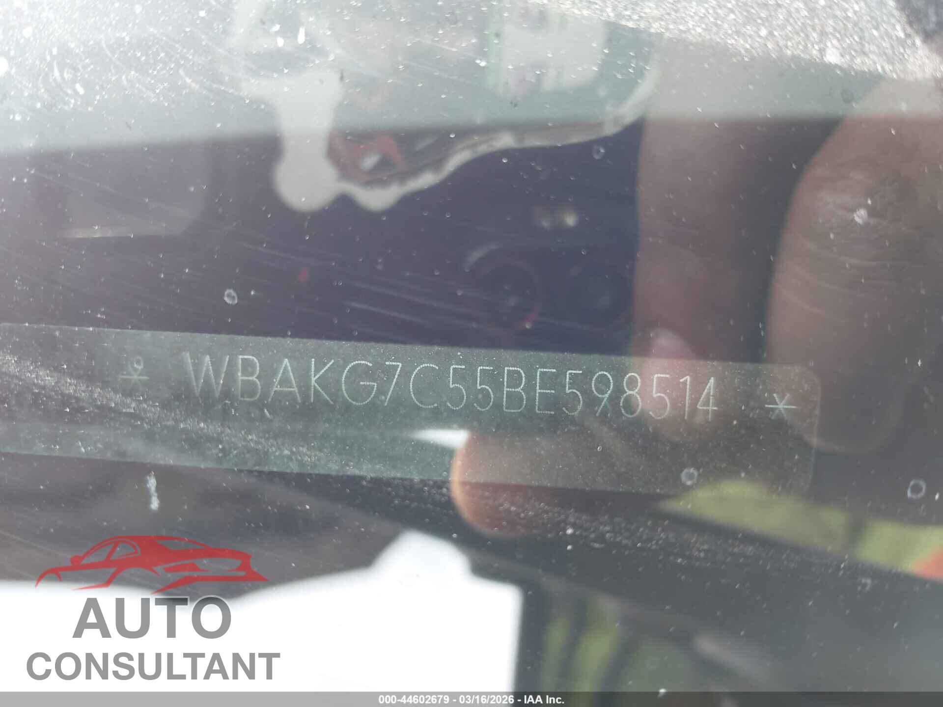 BMW 335I 2011 - WBAKG7C55BE598514