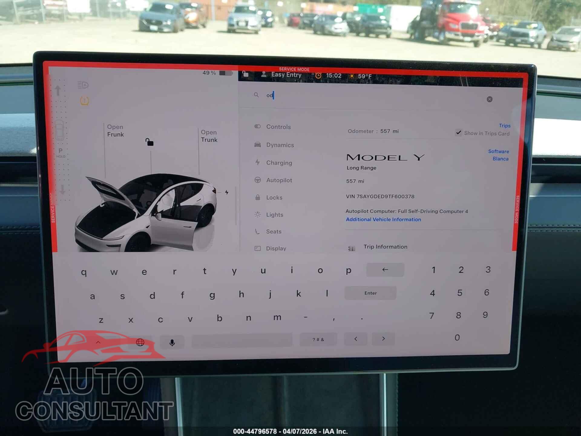 TESLA MODEL Y 2026 - 7SAYGDED9TF600378