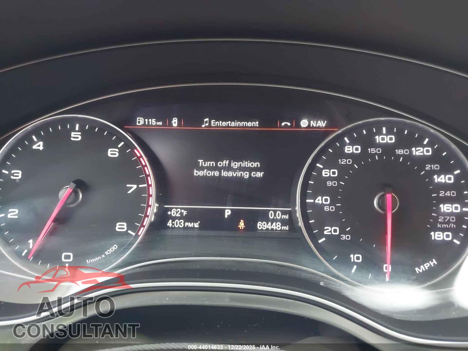 AUDI A6 2013 - WAUGFAFC0DN082631