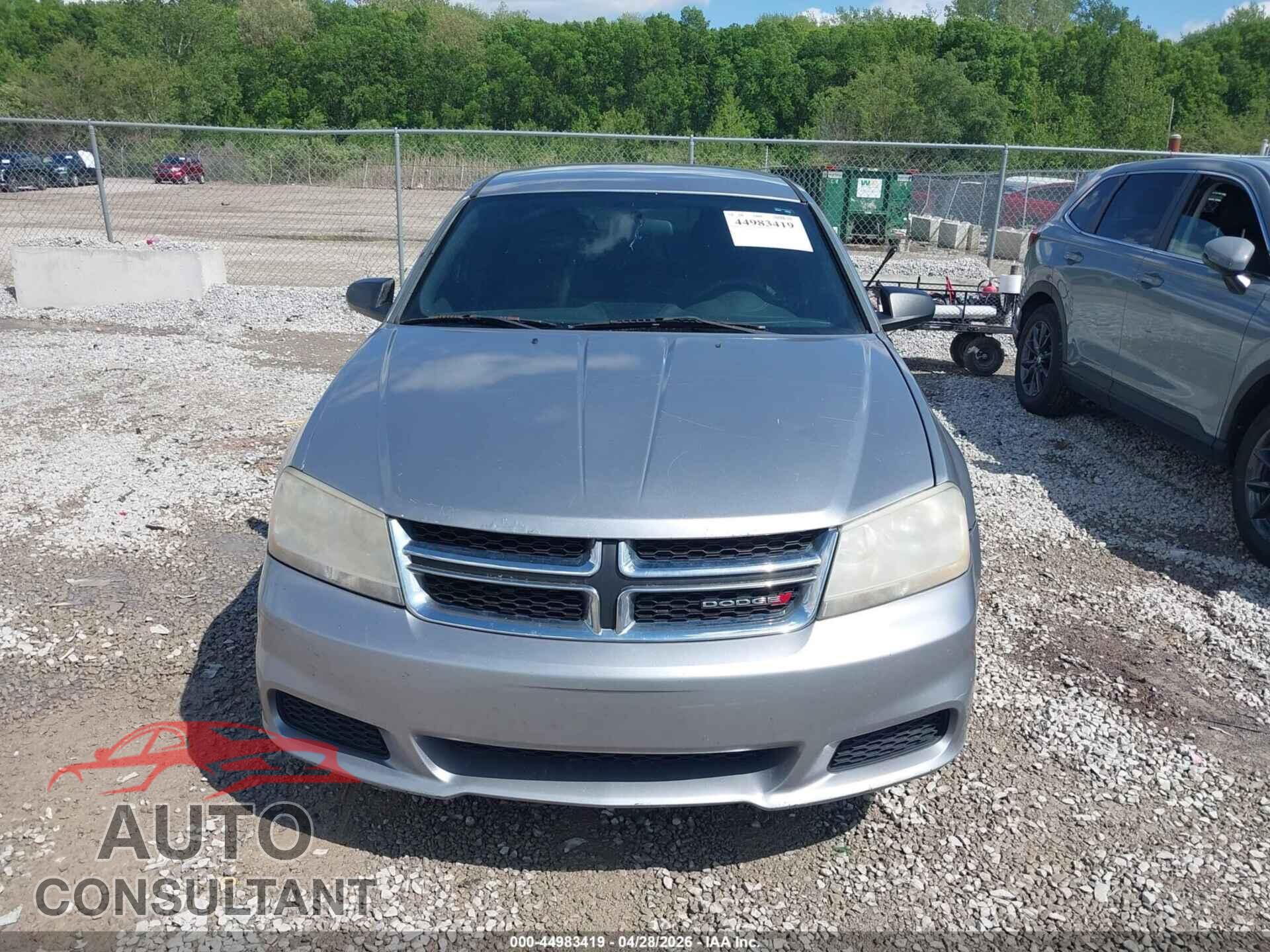DODGE AVENGER 2013 - 1C3CDZAB5DN519063